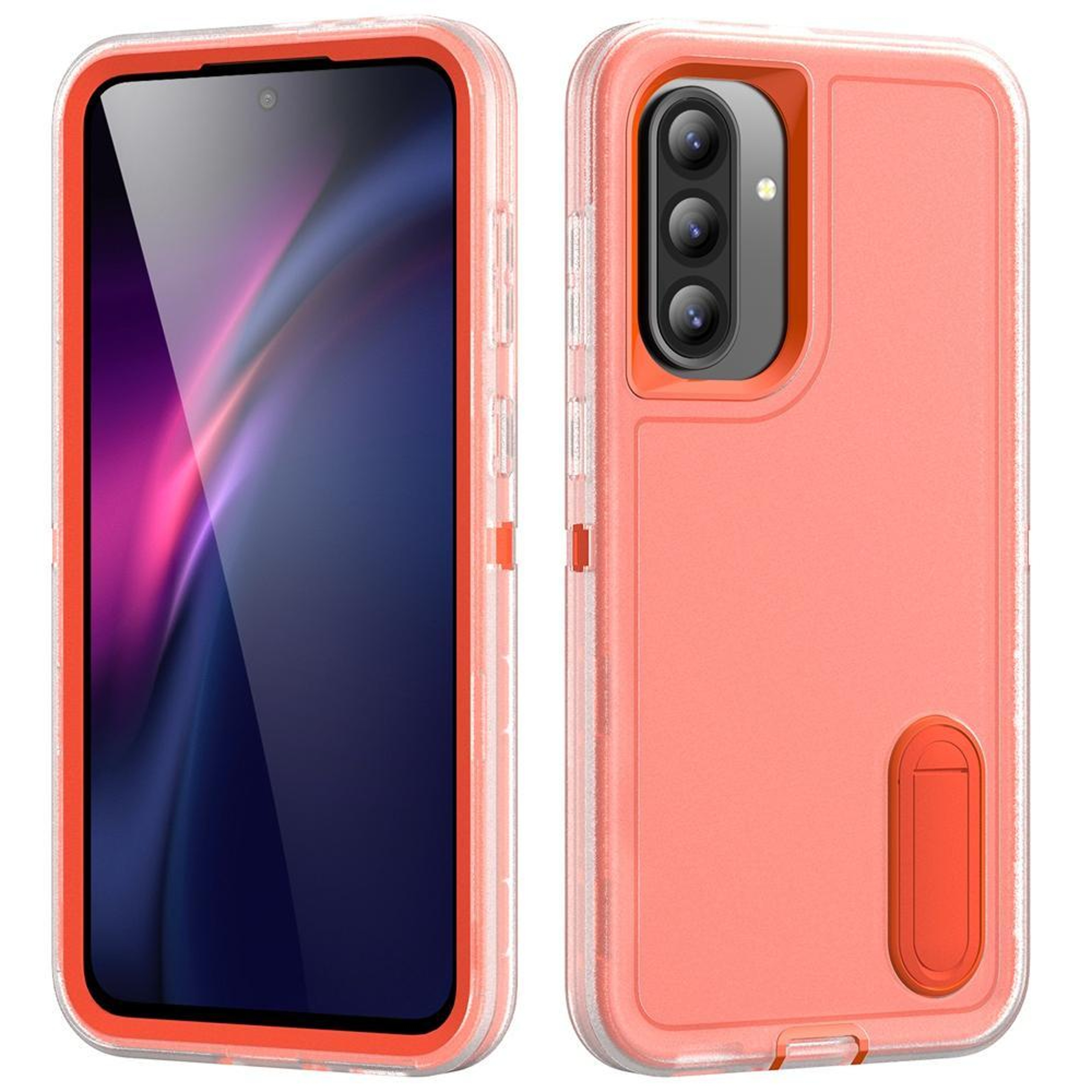 Rugged Shockproof Phone Case with Built-In Stand Hybrid Silicone Armor Cover – view 36