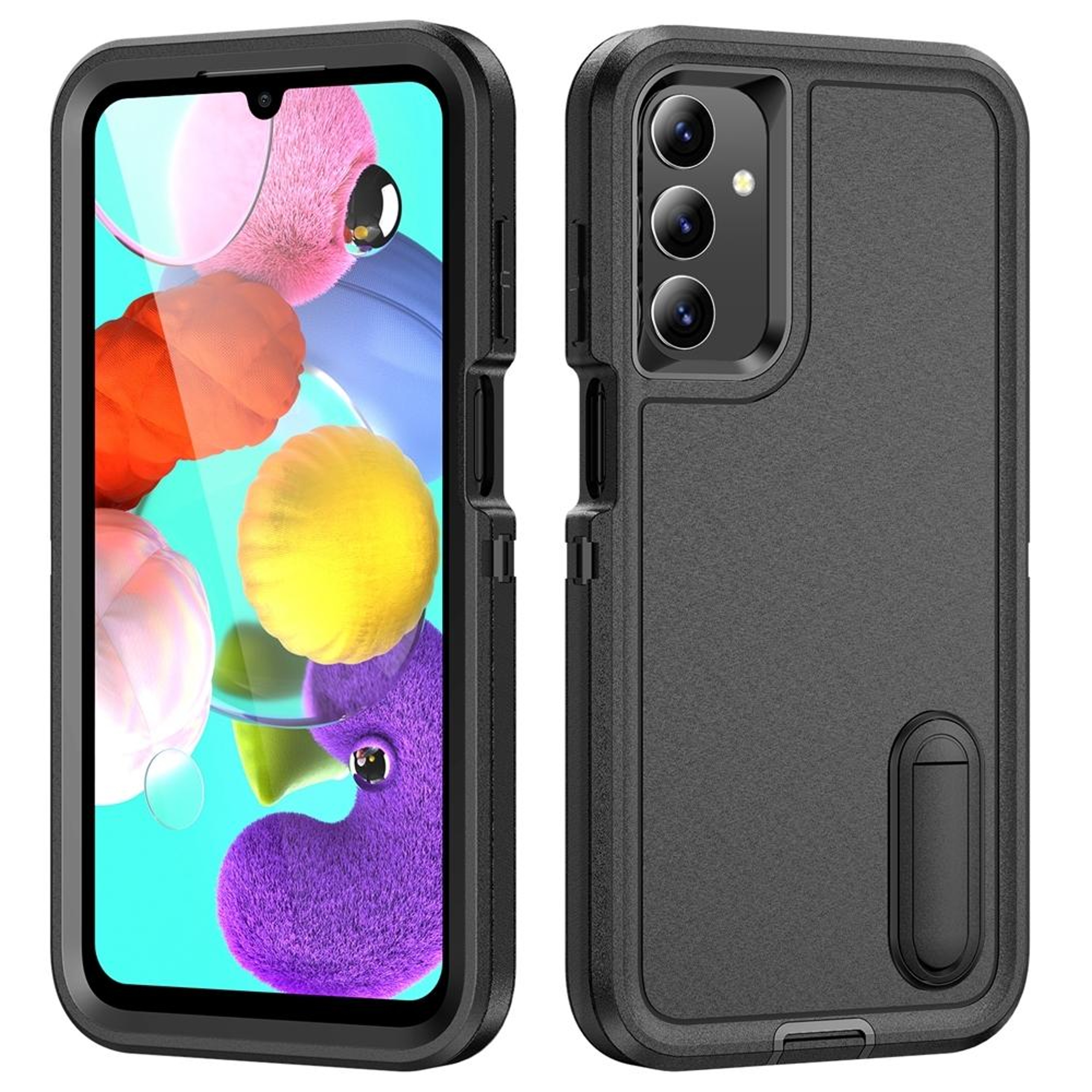 Rugged Shockproof Phone Case with Built-In Stand Hybrid Silicone Armor Cover – view 60