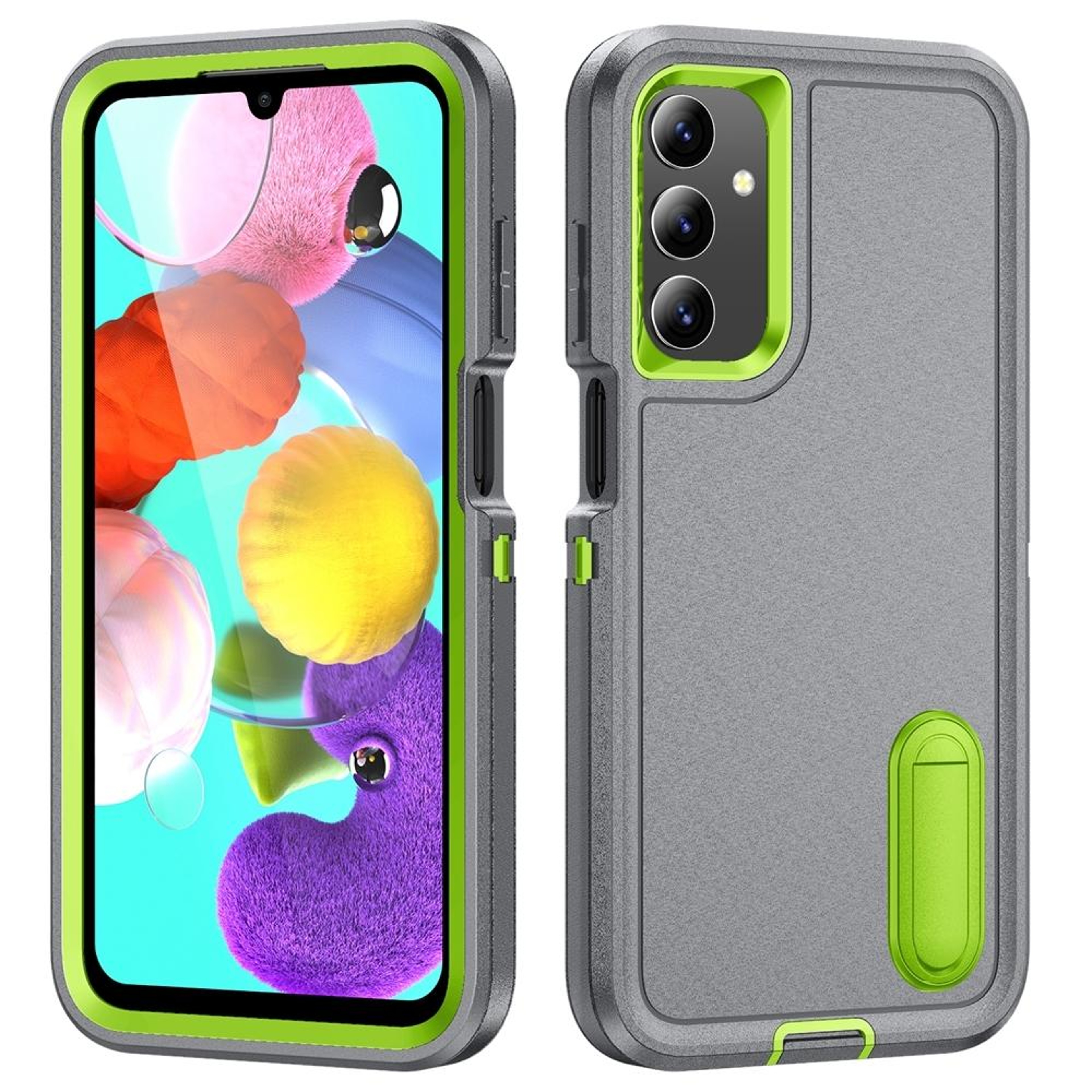 Rugged Shockproof Phone Case with Built-In Stand Hybrid Silicone Armor Cover – view 62