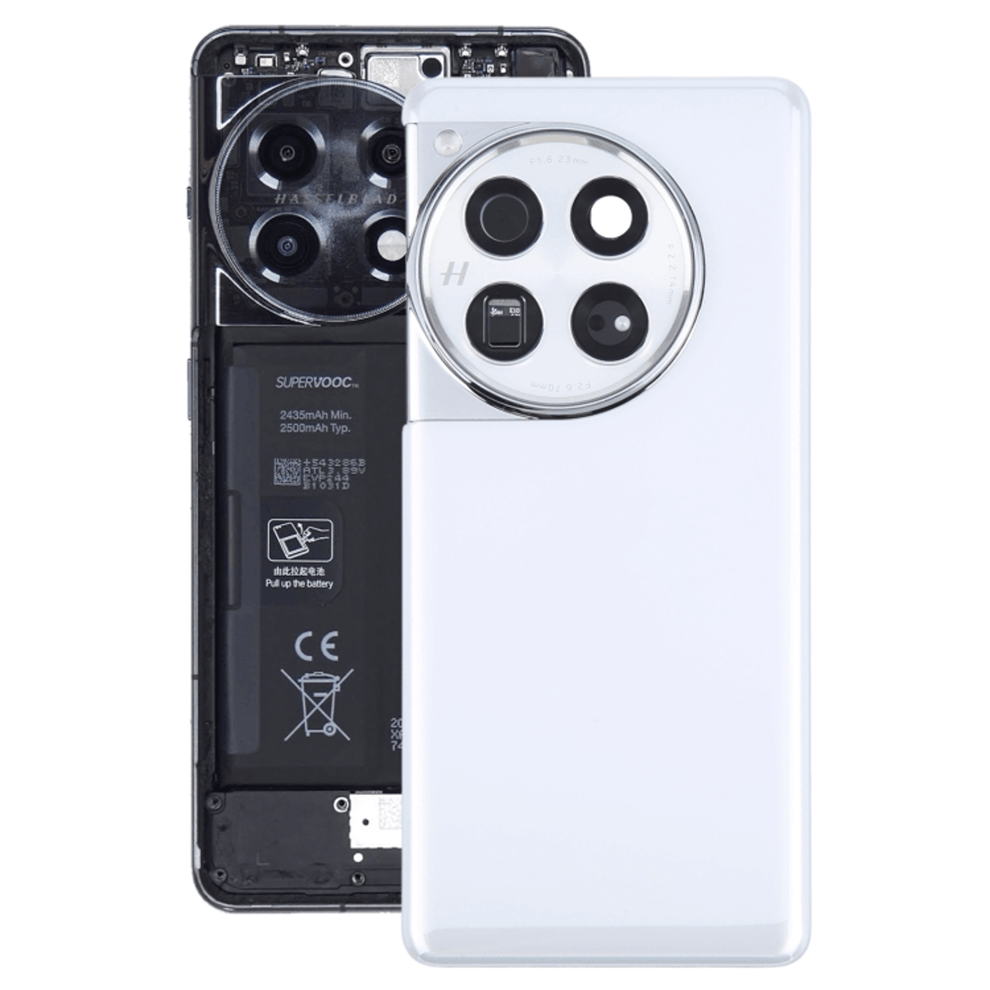 OnePlus 12 Glass Back Cover Replacement With Camera Lens Durable Rear Housing 7