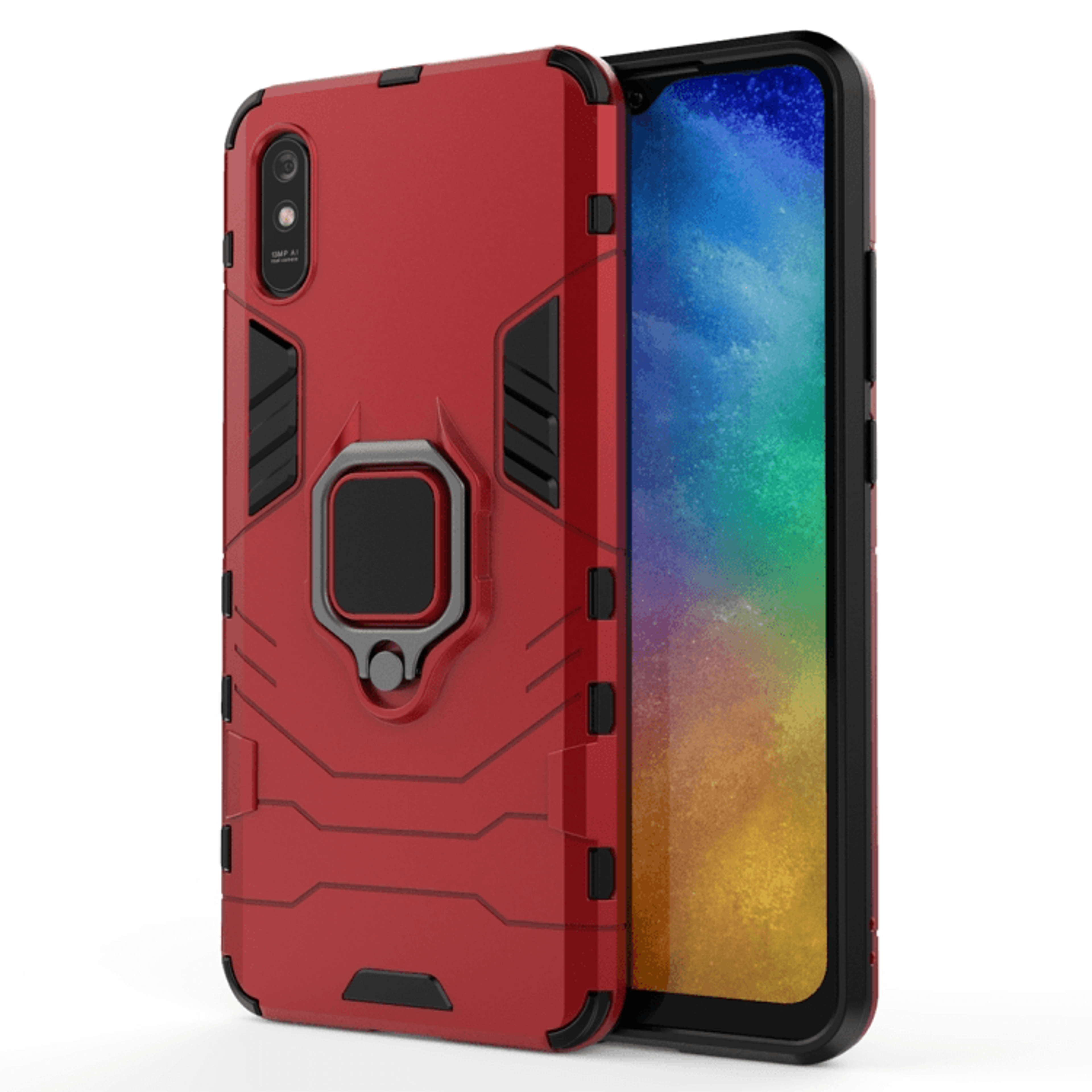 Magnetic Ring Holder Xiaomi Redmi Case Shockproof Anti Fall Armor Cover 7