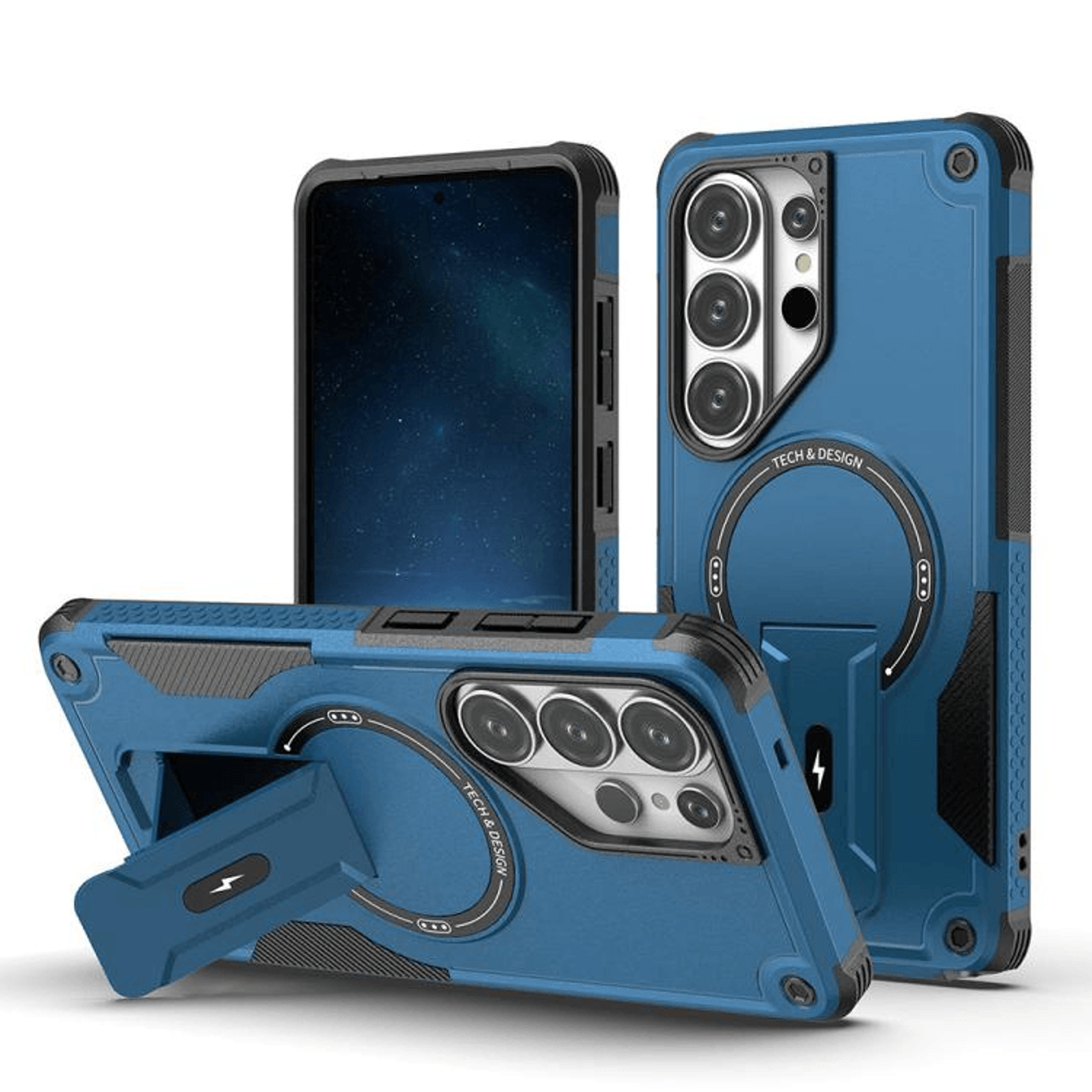 Samsung Galaxy MagSafe Phone Case Armor Hybrid Cover With Kickstand  Shockproof Protection 8