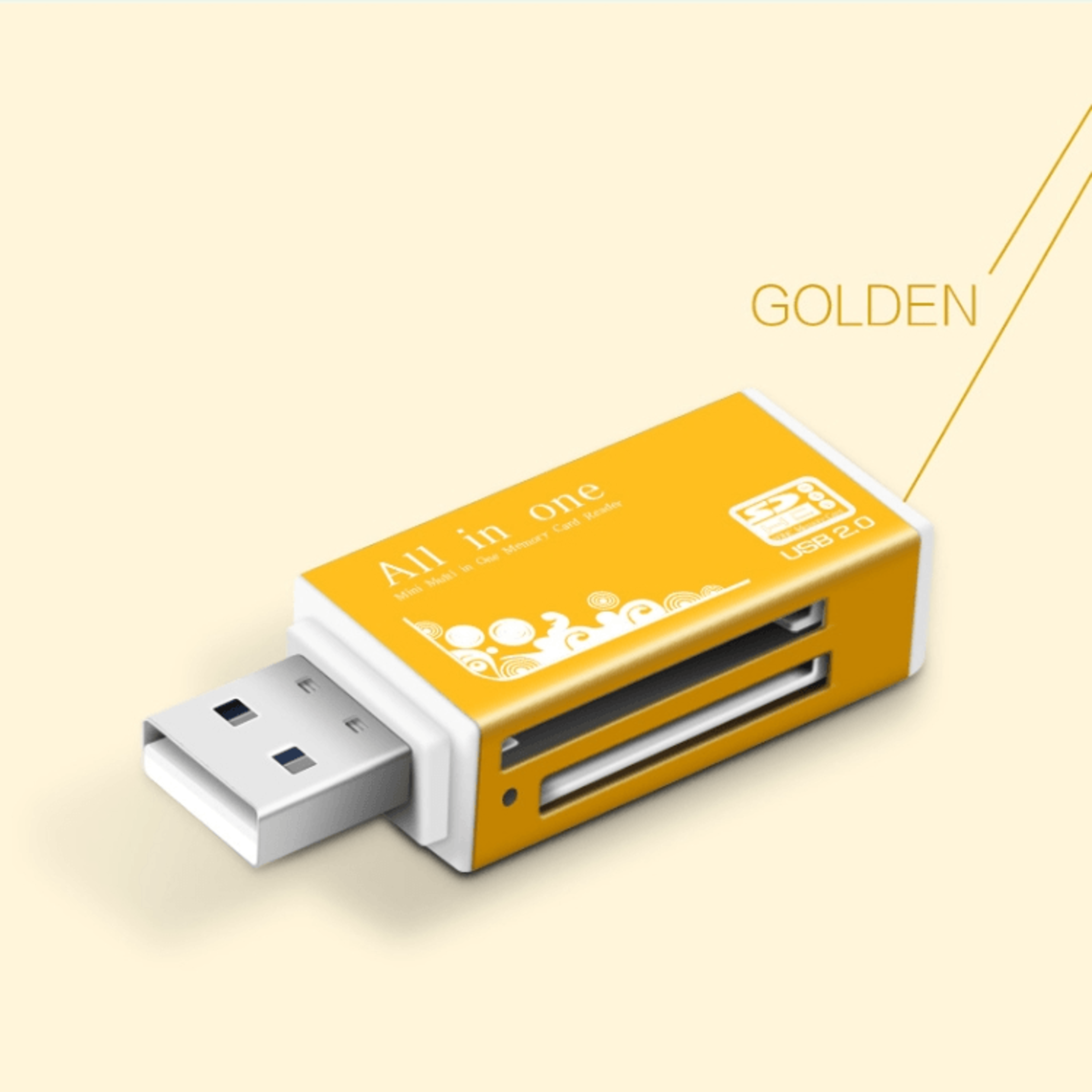 Allin1 USB Memory Card Reader For SD Micro SD MS Pro Duo High Speed Adapter 5