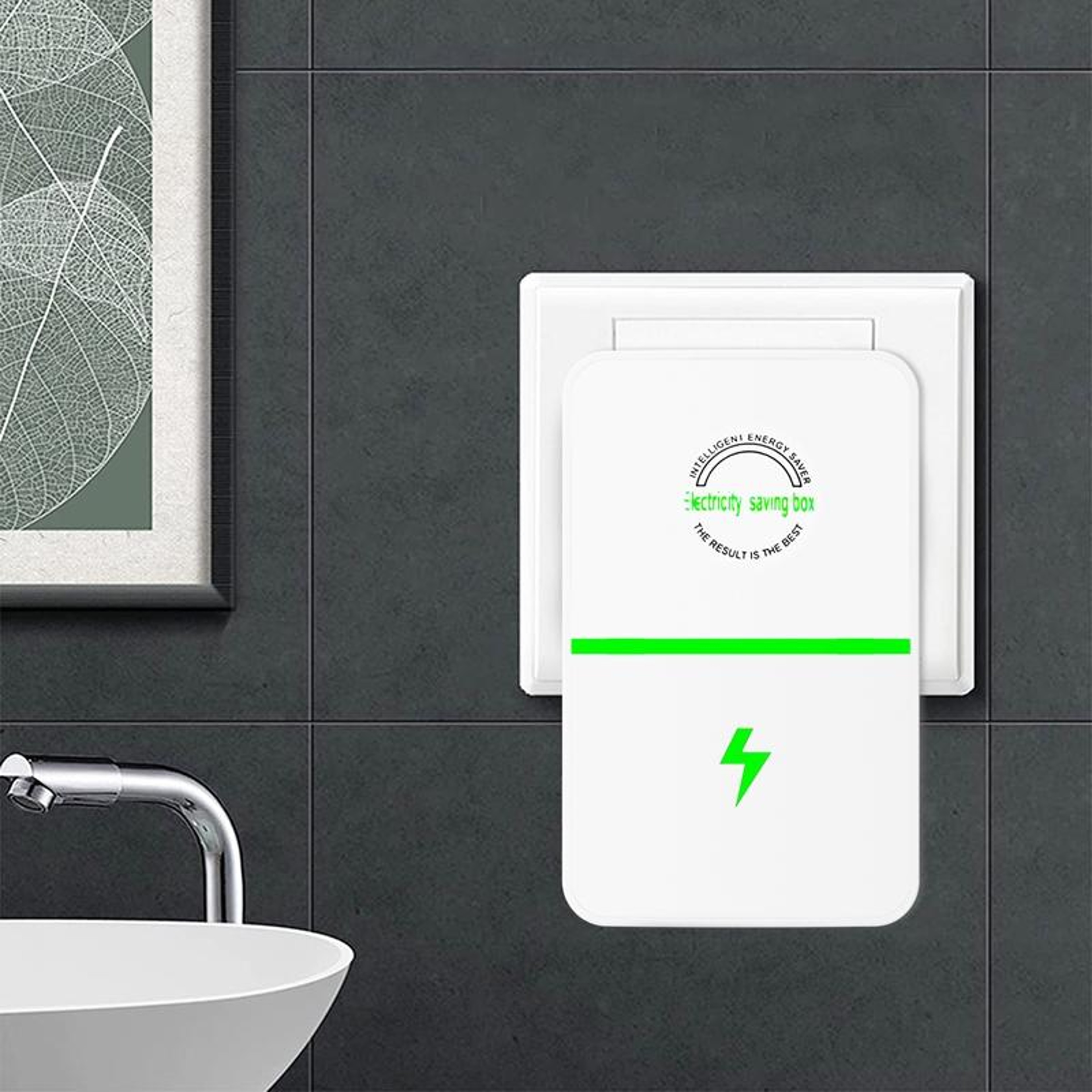Smart Plugin Electric Energy Saver Voltage Stabilizer For Home Power Protection 0