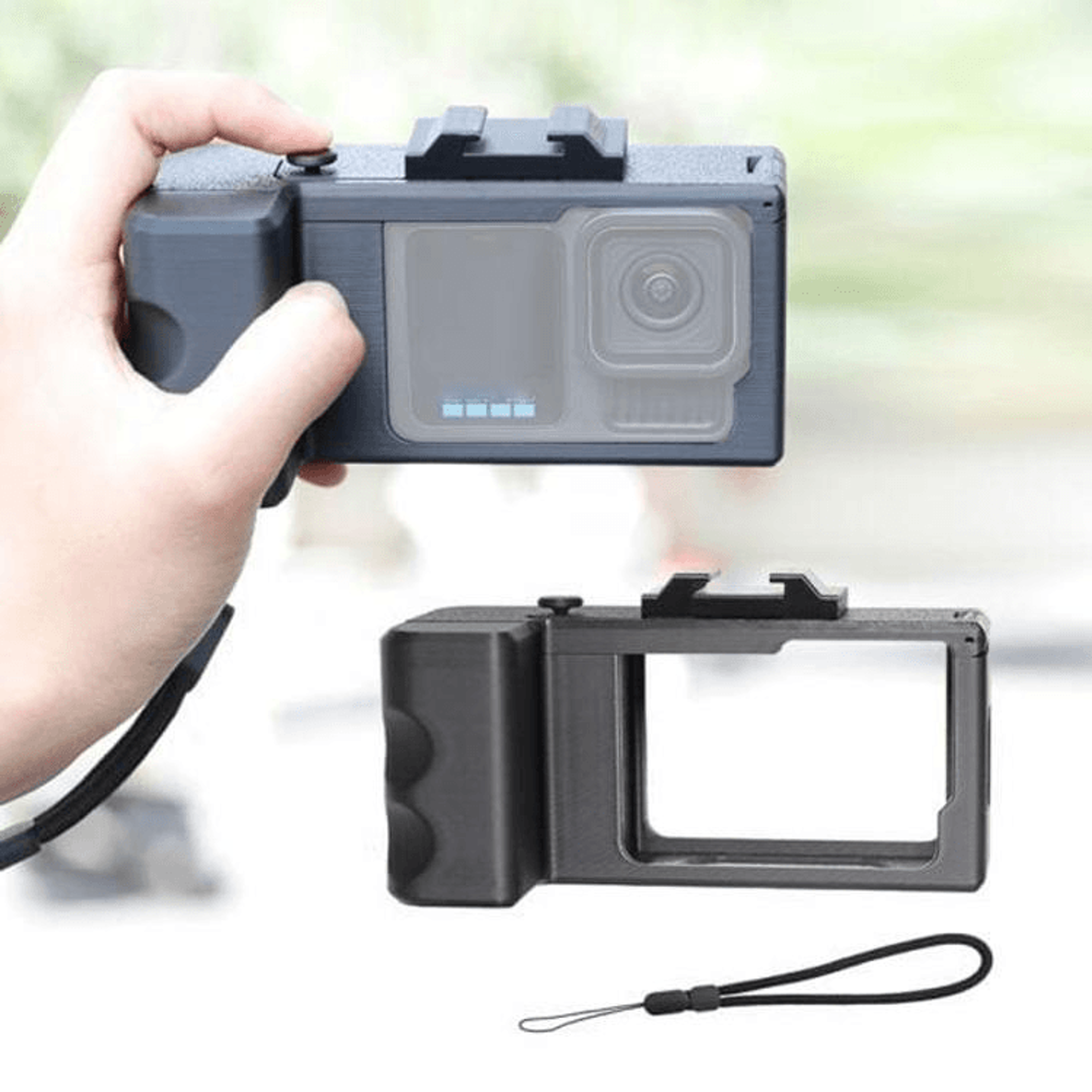 Xplorer Action Camera Grip Kit With Shutter Button For GoPro DJI Insta360 Vlogging 12