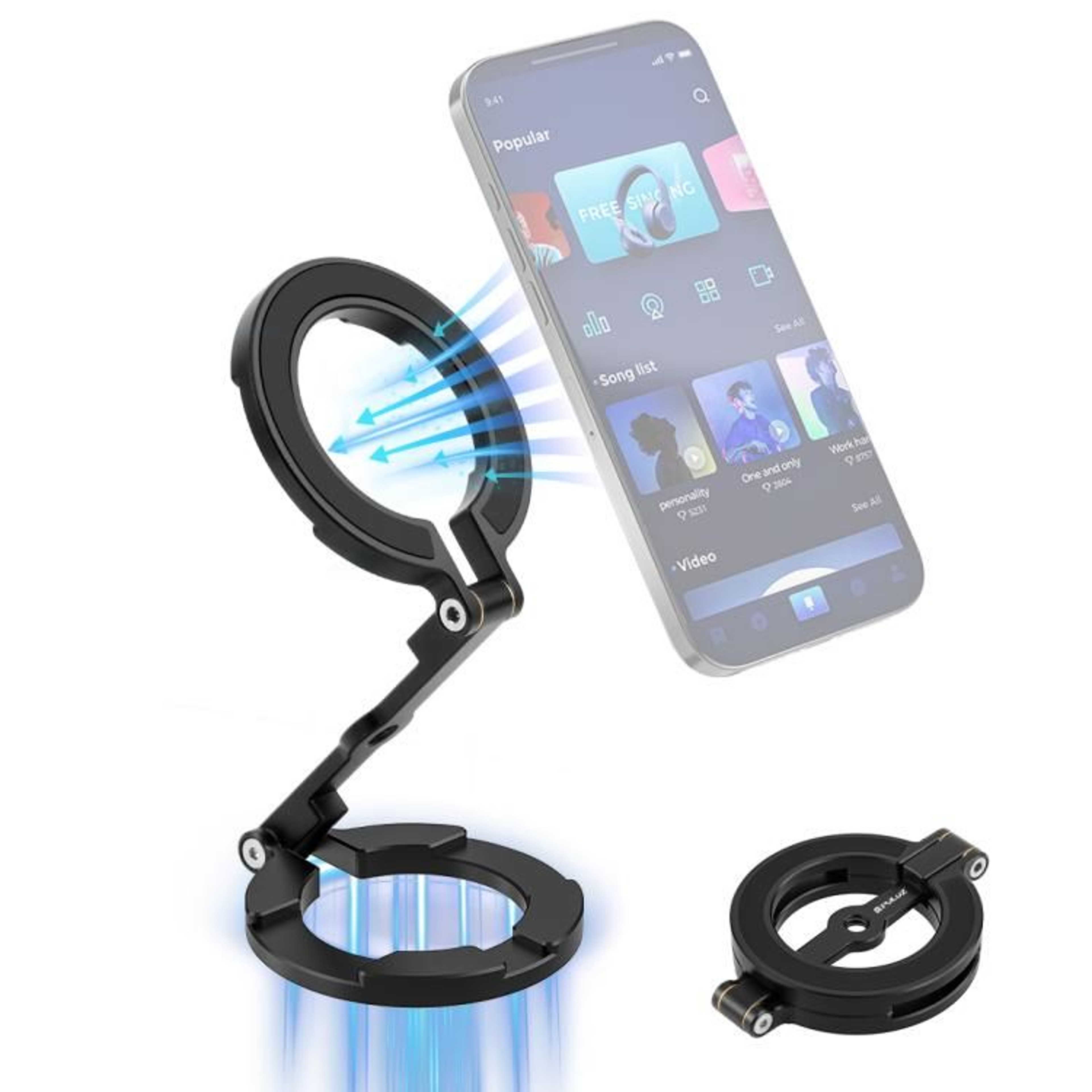 MagSafe Foldable Phone Holder Adjustable Desktop Stand For Live Streaming 11