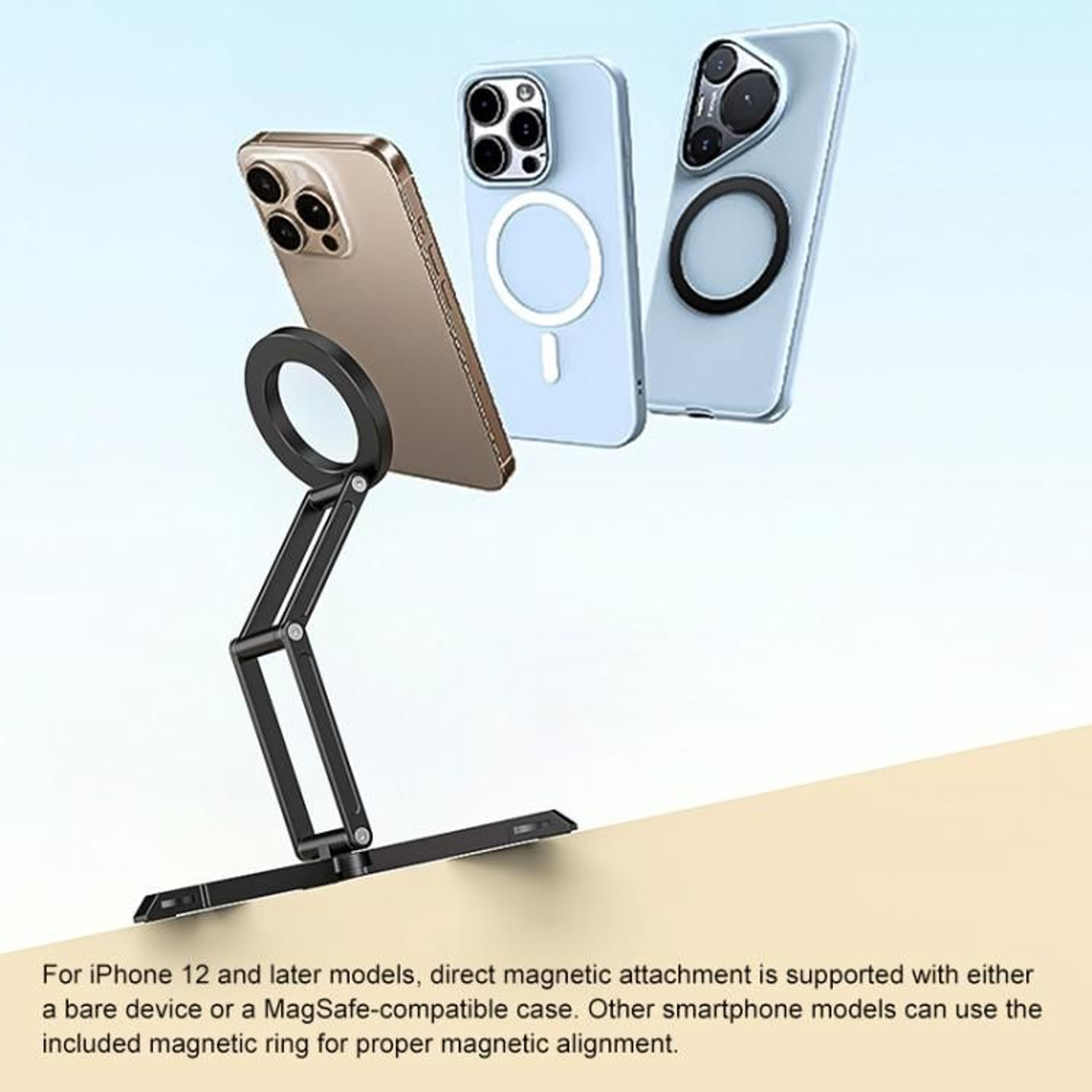 MagSafe Foldable Phone Holder Adjustable Desktop Stand For Live Streaming 2