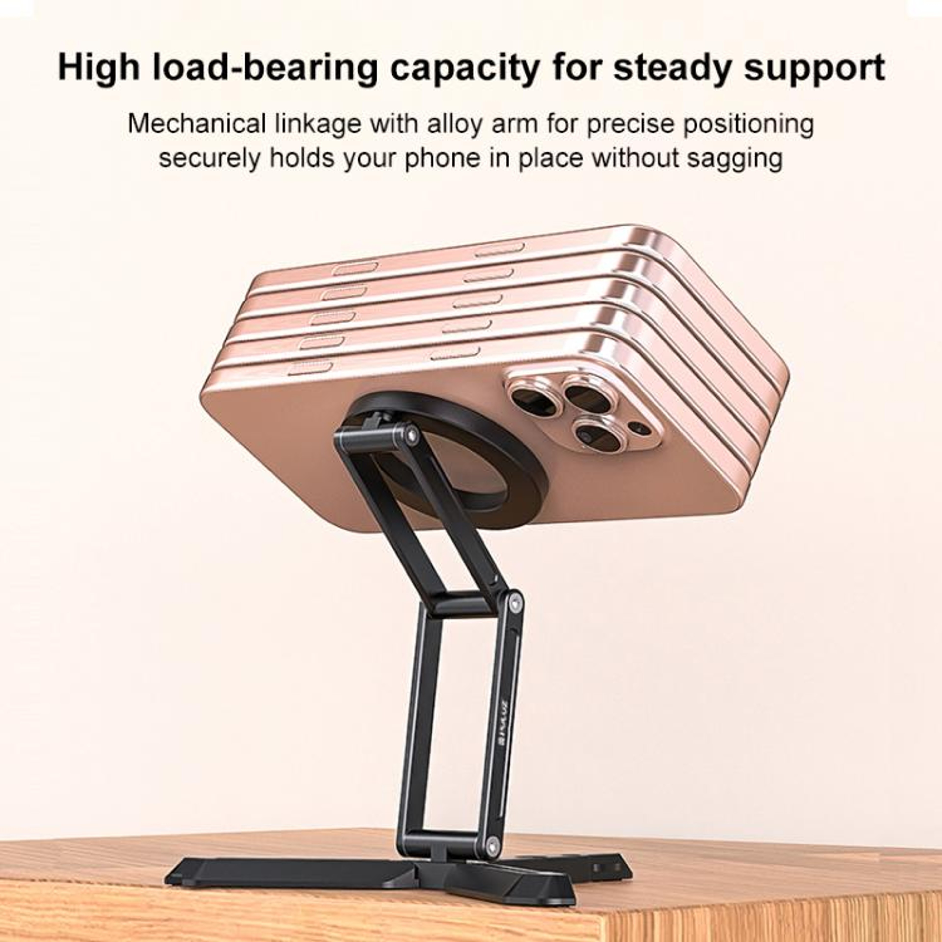 MagSafe Foldable Phone Holder Adjustable Desktop Stand For Live Streaming 6