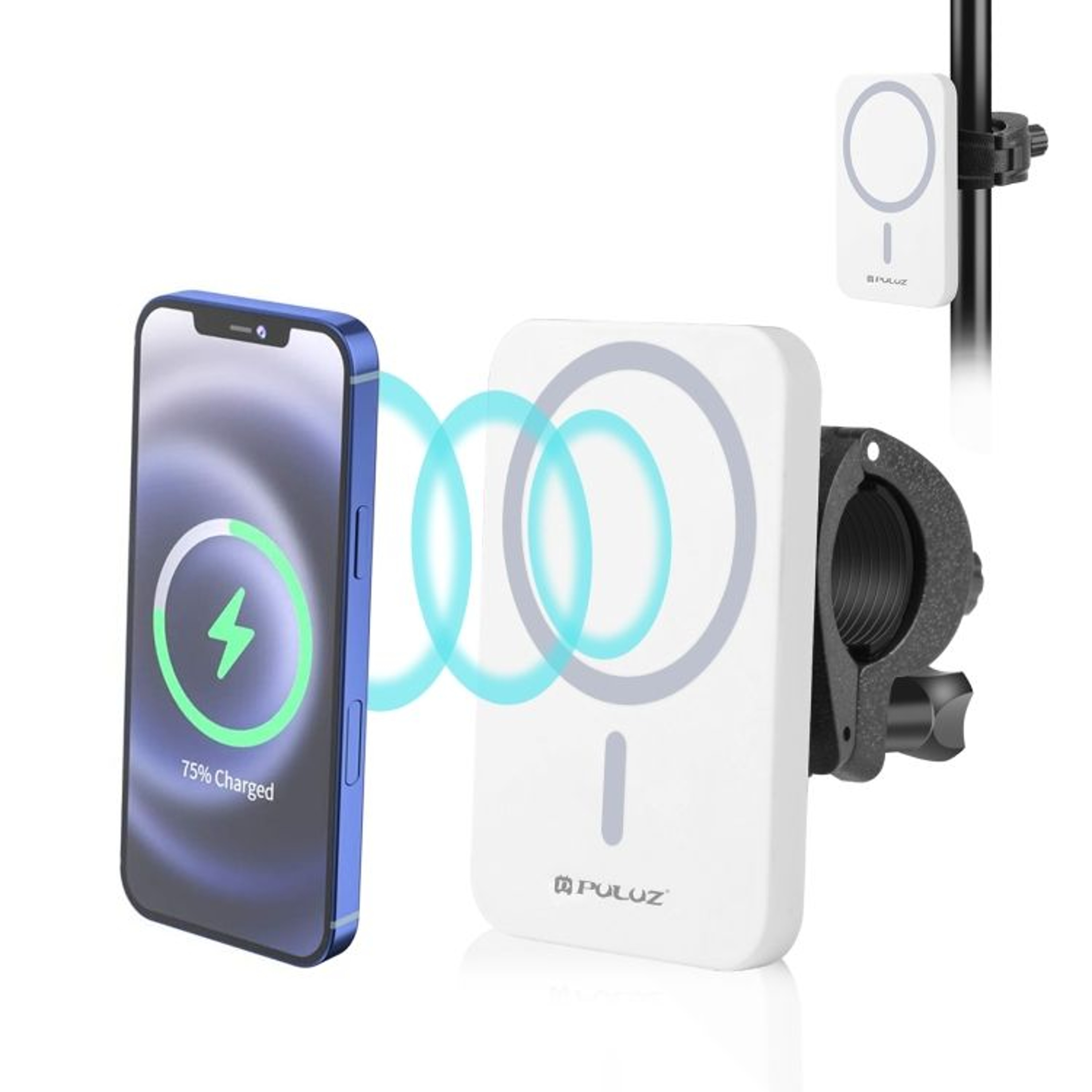 Magnetic Wireless Charger Phone Clamp Holder 15W Fast MagSafe Vlogging Mount 8