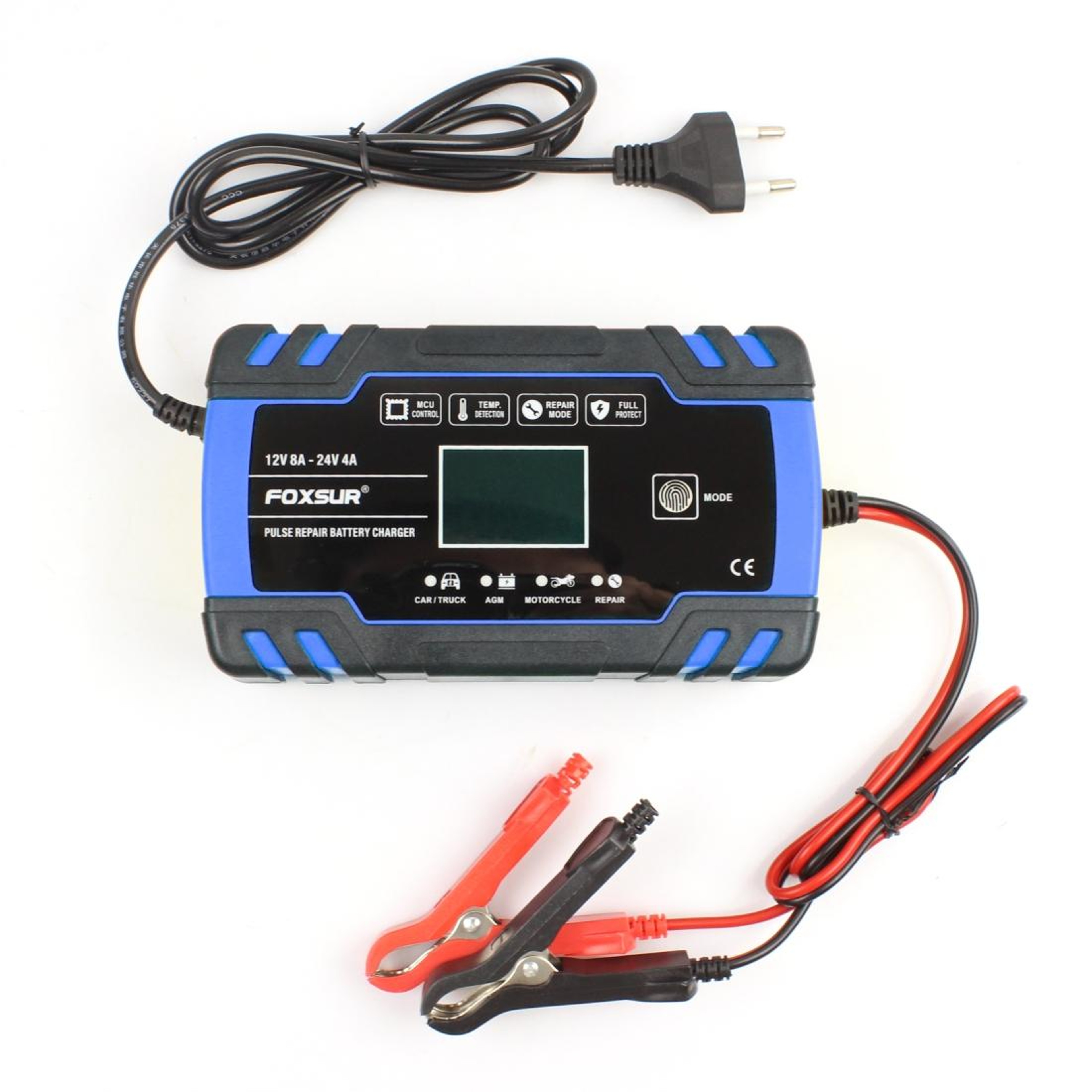 Smart Automatic Battery Charger for Car Motorcycle Truck AGM Charger – view 7