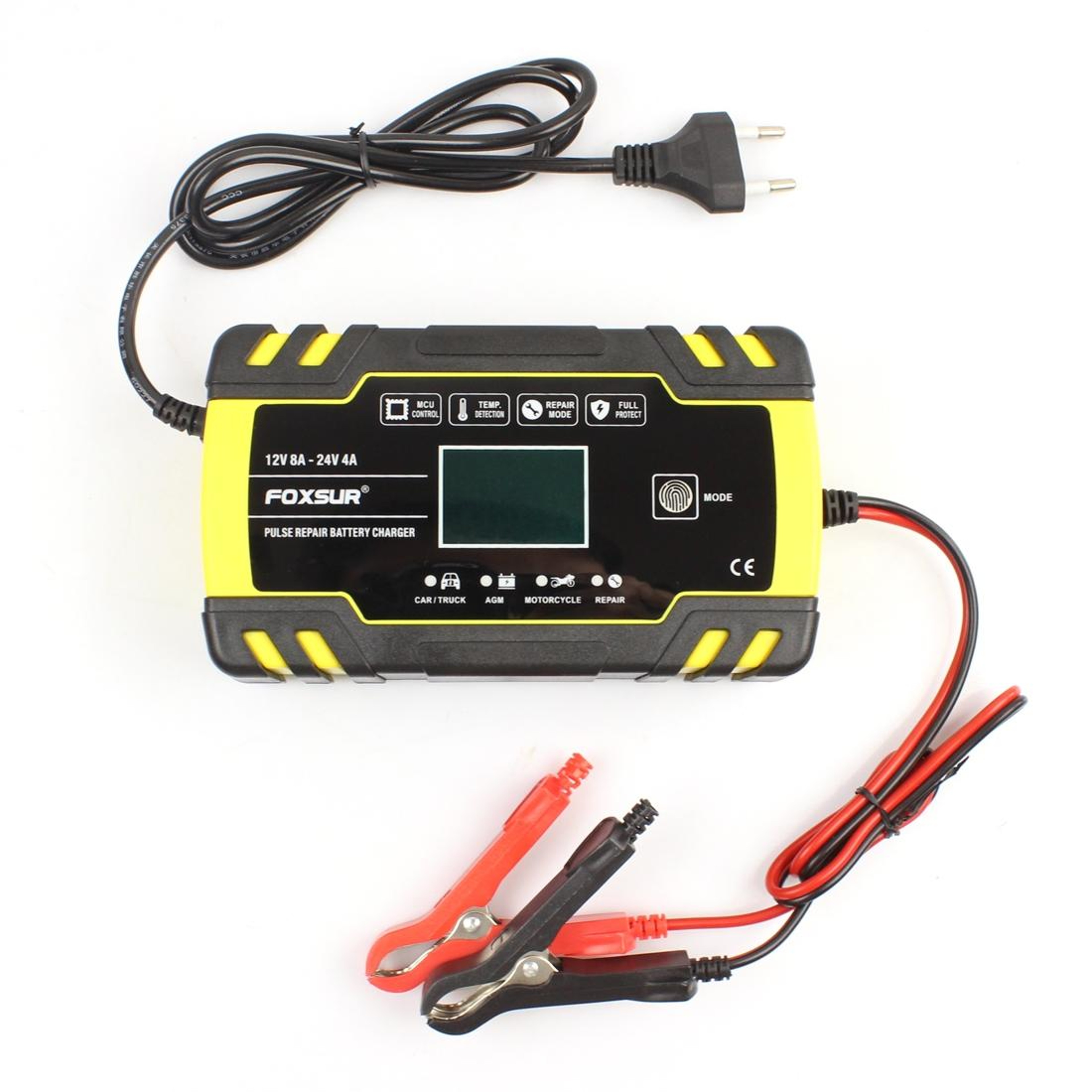 Smart Automatic Battery Charger for Car Motorcycle Truck AGM Charger – view 15
