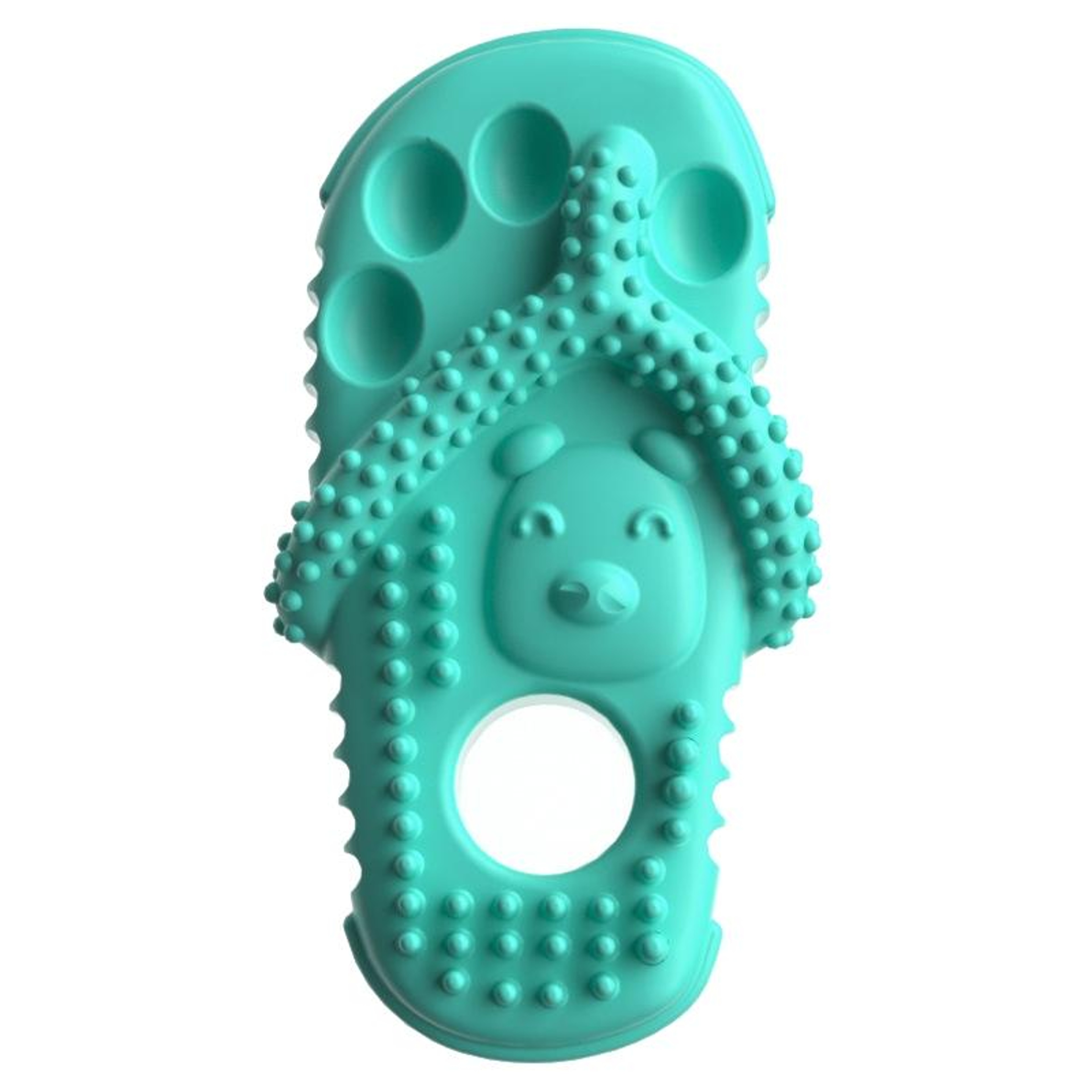 Durable Dog Chew Toy For Teeth Cleaning TPR Slipper Bite Toy 0