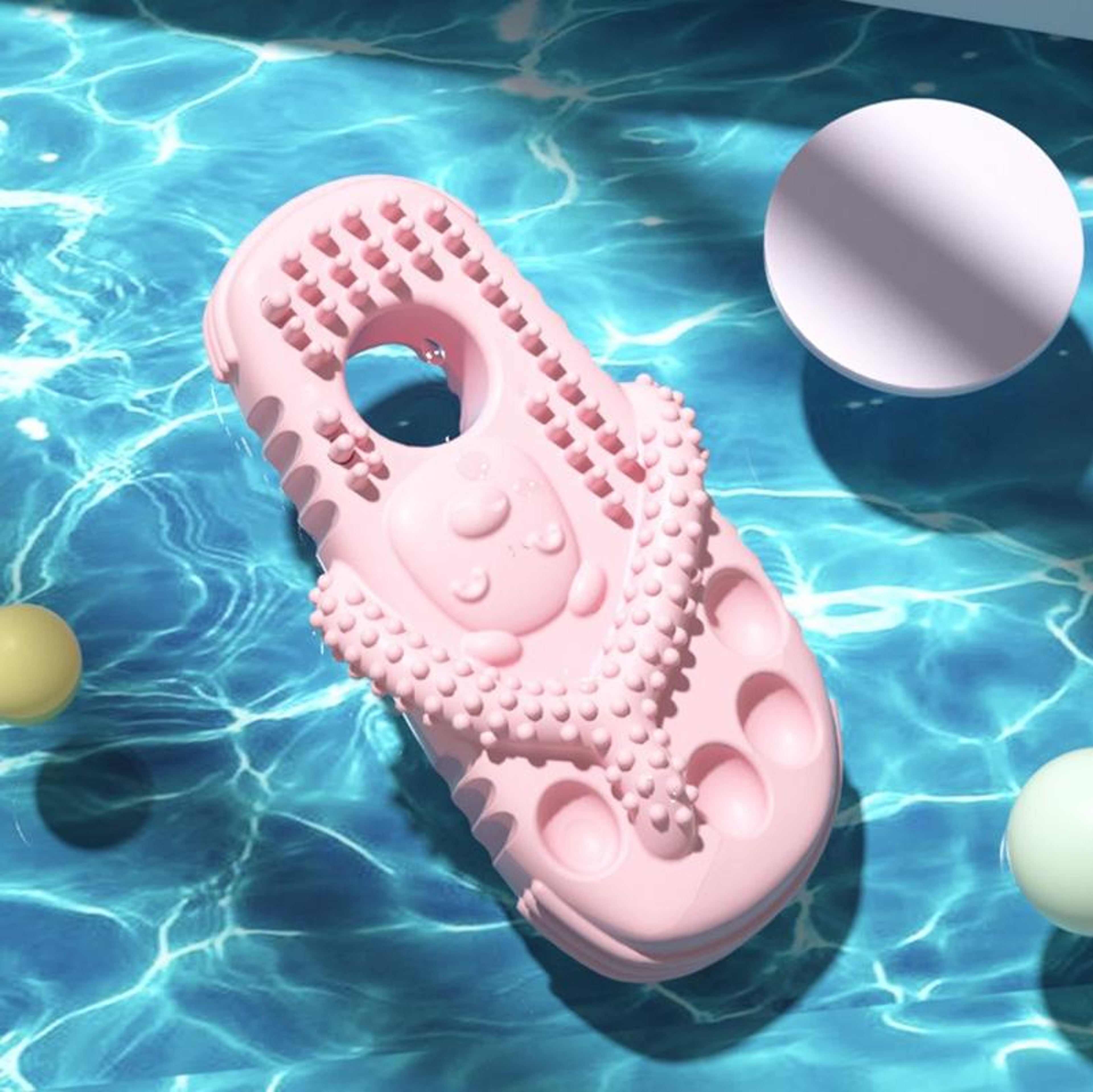 Durable Dog Chew Toy For Teeth Cleaning TPR Slipper Bite Toy 4