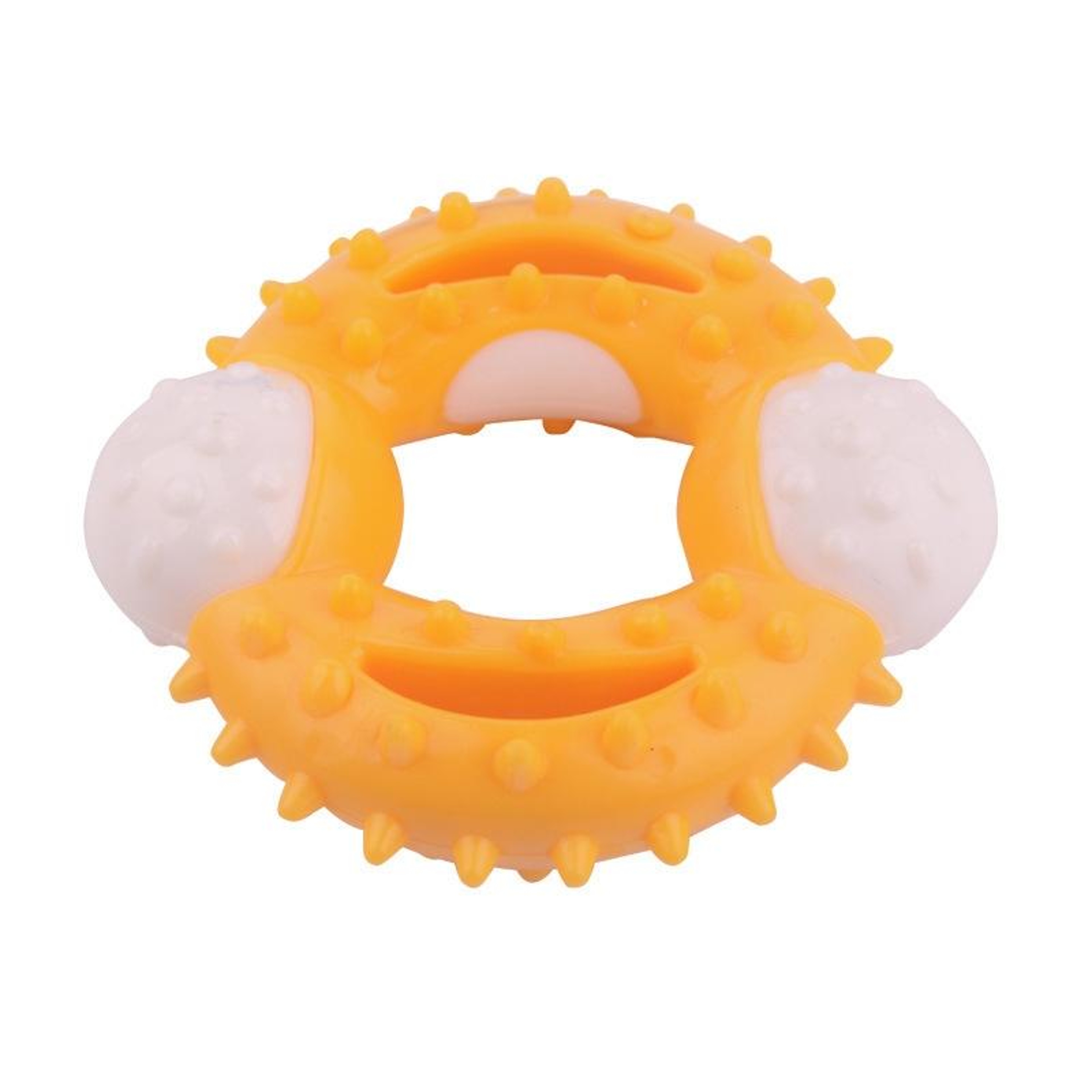 Durable Dog Chew Toy For Teeth Cleaning Interactive TPR Dental Chew Ball For Dogs 0