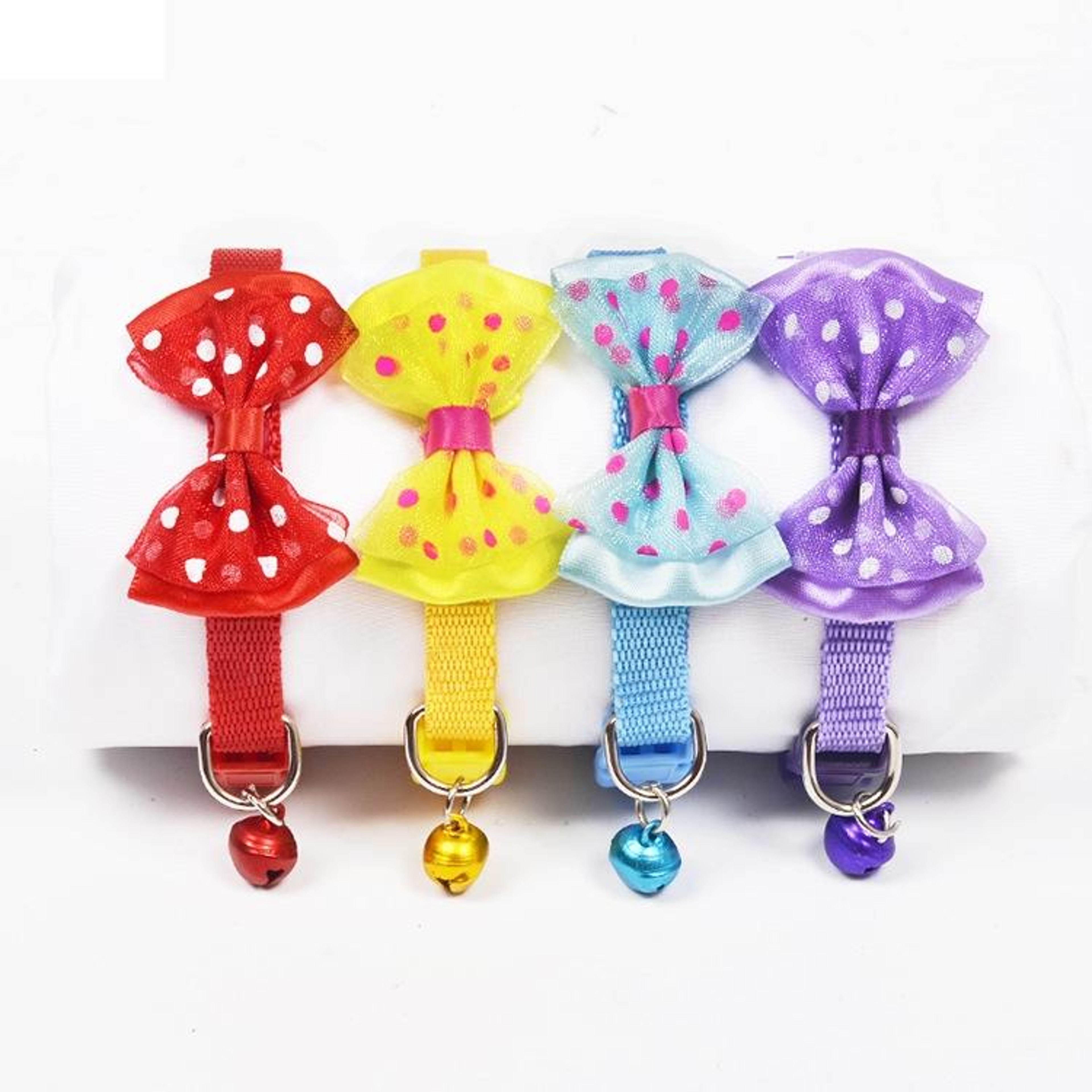 Adjustable Bow Tie Pet Collar With Bell For Cats  Dogs Cute Stylish Everyday Wear 2