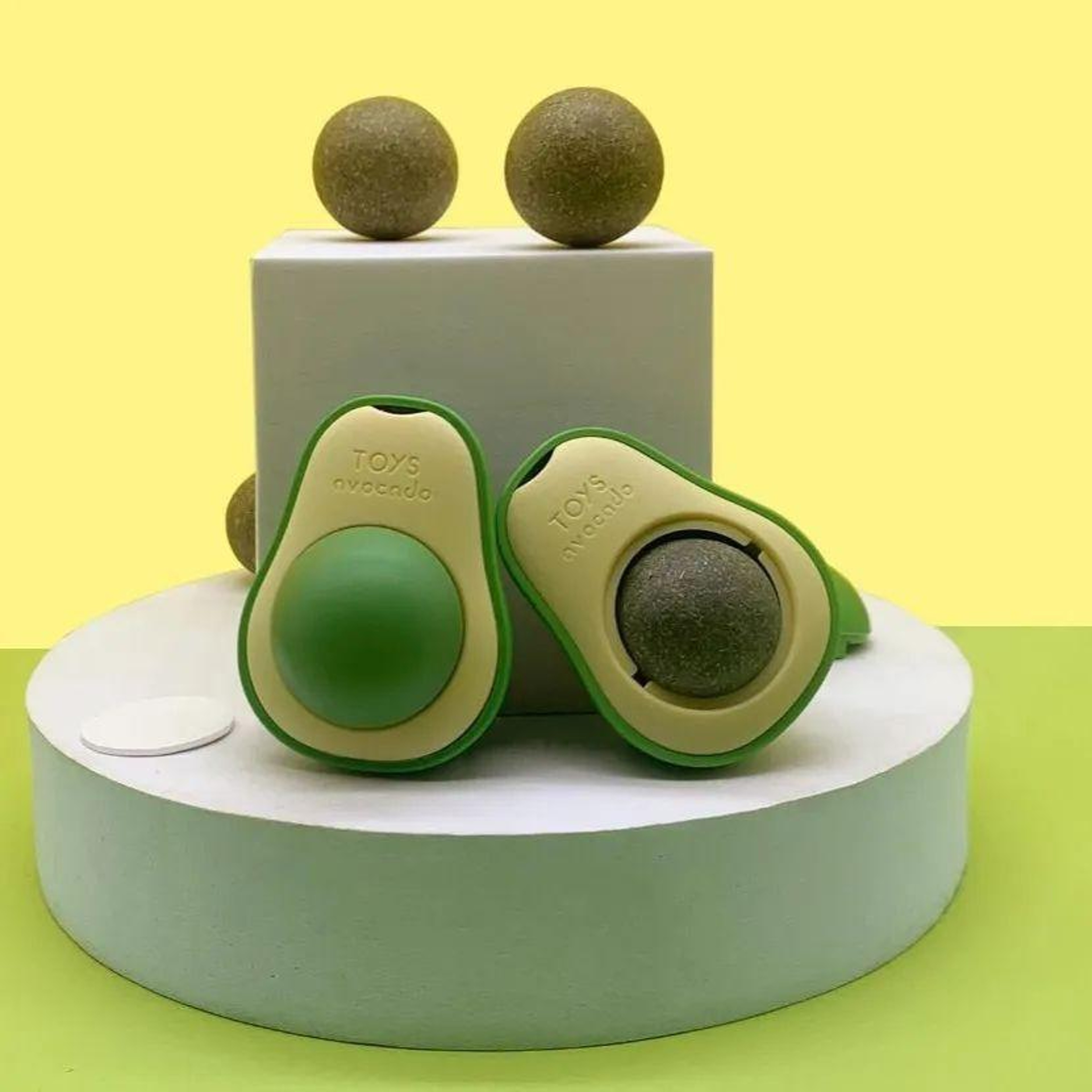 High-Converting Catnip Dental Toy Ball Avocado Cat Teething Toy – view 2