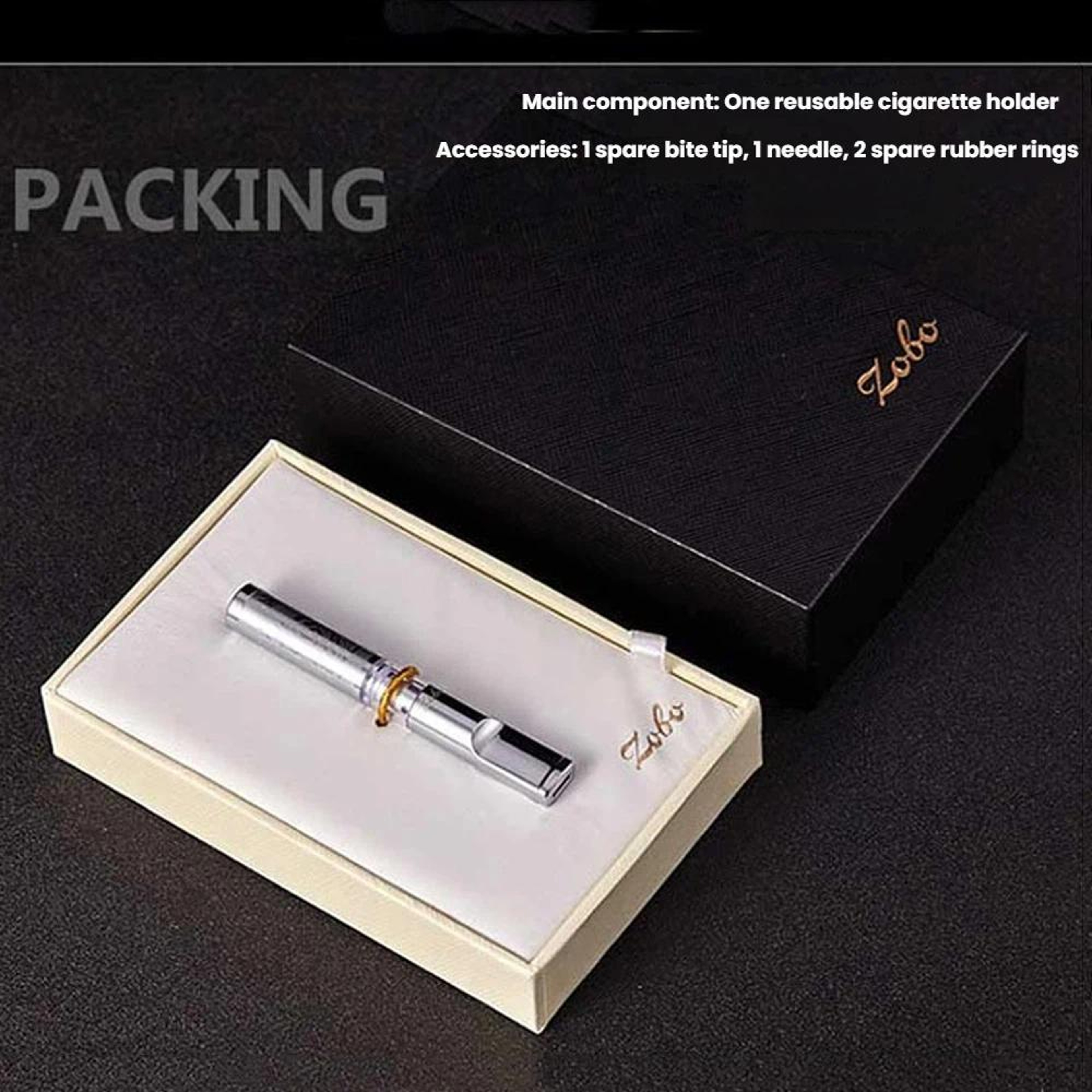 Reusable Cigarette Filter Metal Holder Universal Washable Tip For All Cigarette Sizes 7