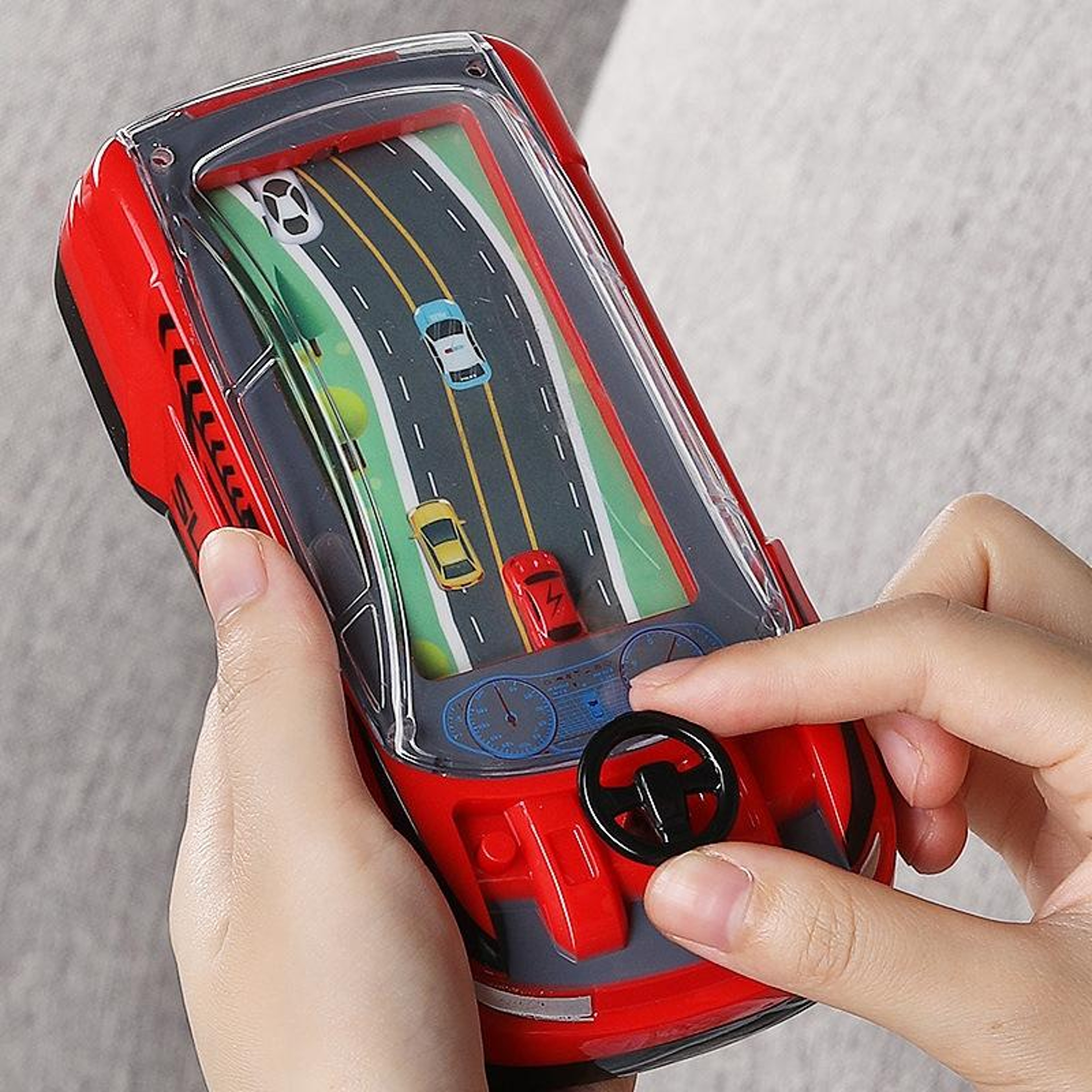 Kids Racing Reaction Game Two Player Car Battle Toy With Lights And Sound 5