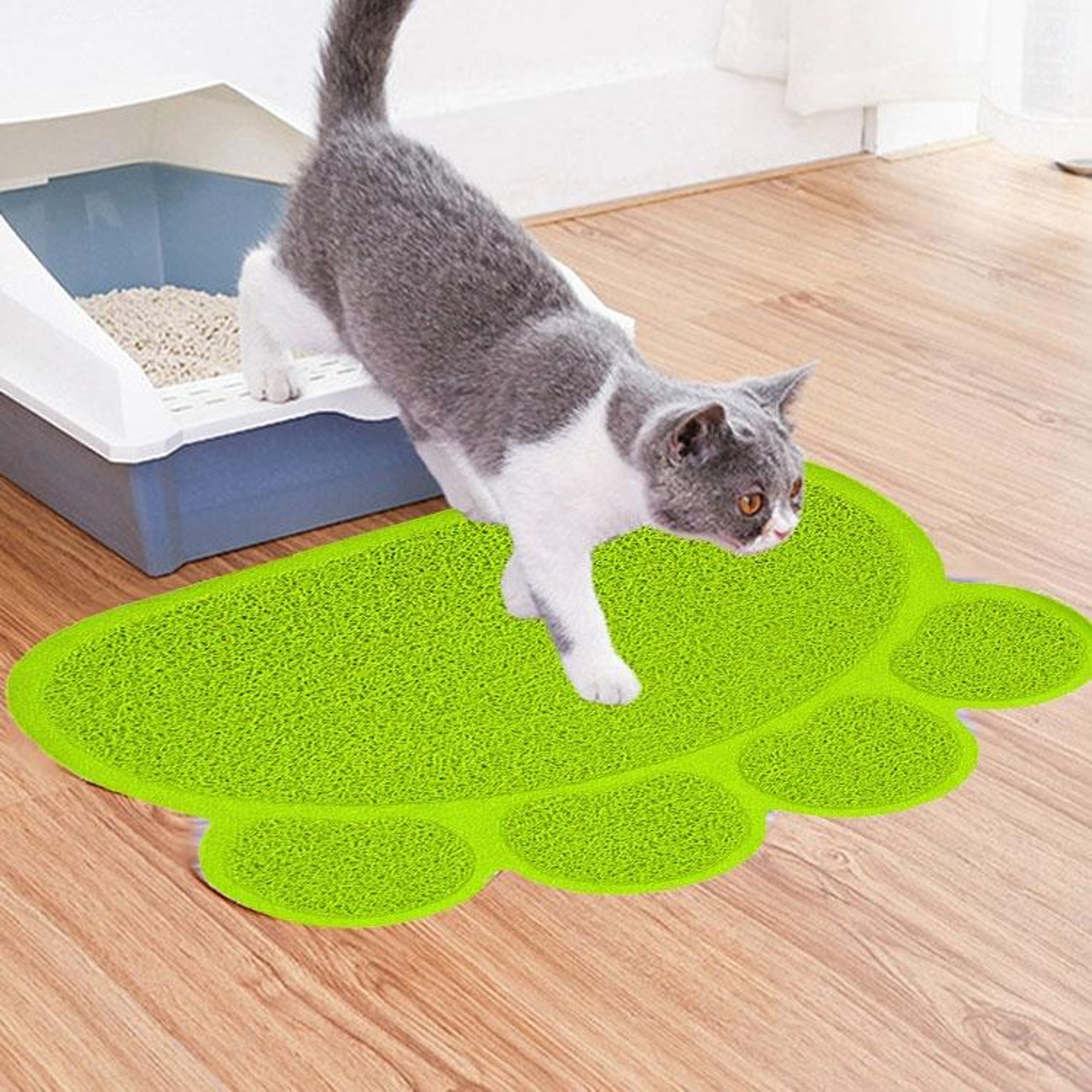 AntiTracking Cat Litter Mat Claw Design Waterproof Cat Mat With NonSlip Grip 0
