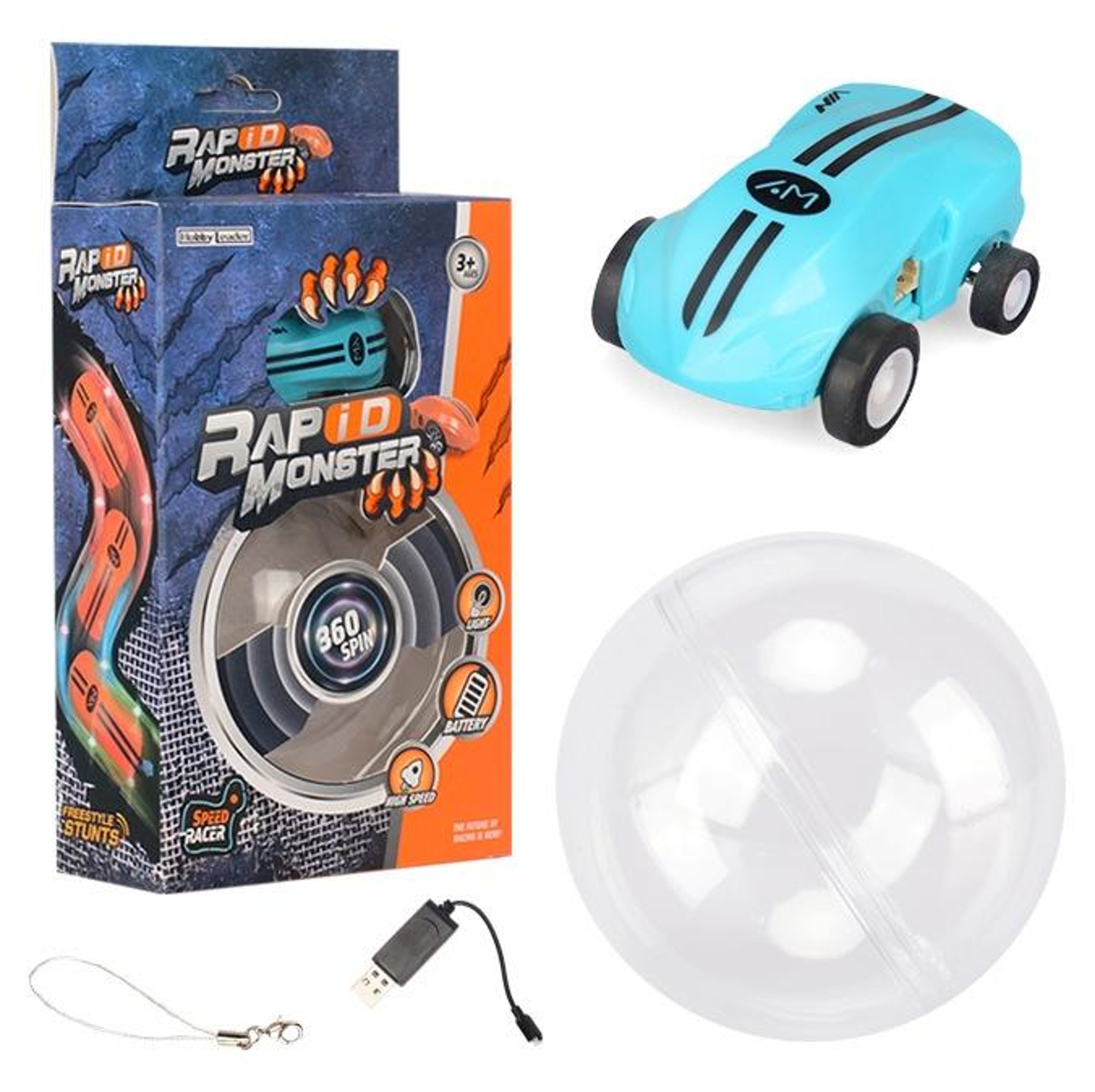 Mini High Speed Laser Racing Car Toy Stunt LED Pocket Car – view 1