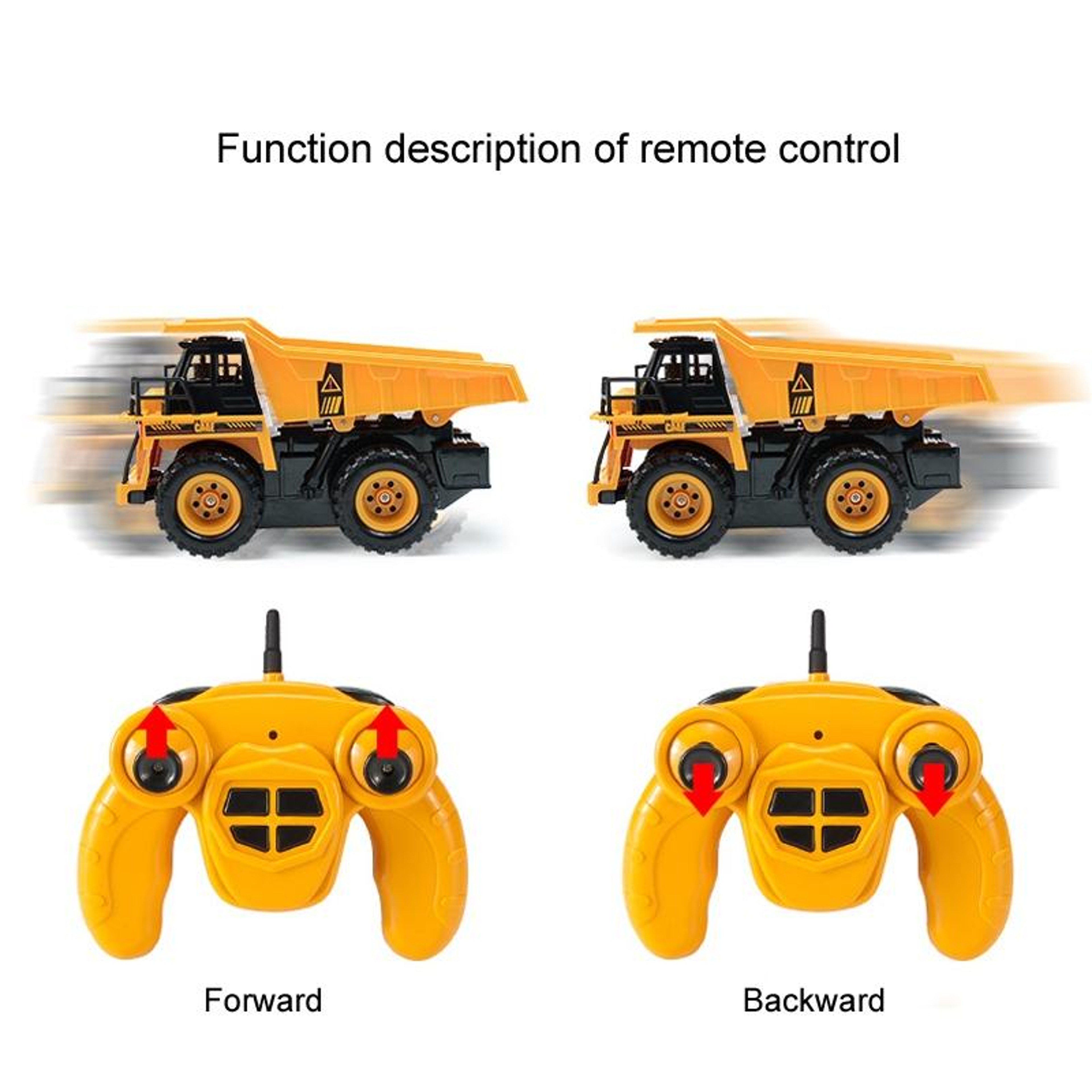 Remote Control Dump Truck Toy with Lifting Bed for Kids Construction Play – view 9