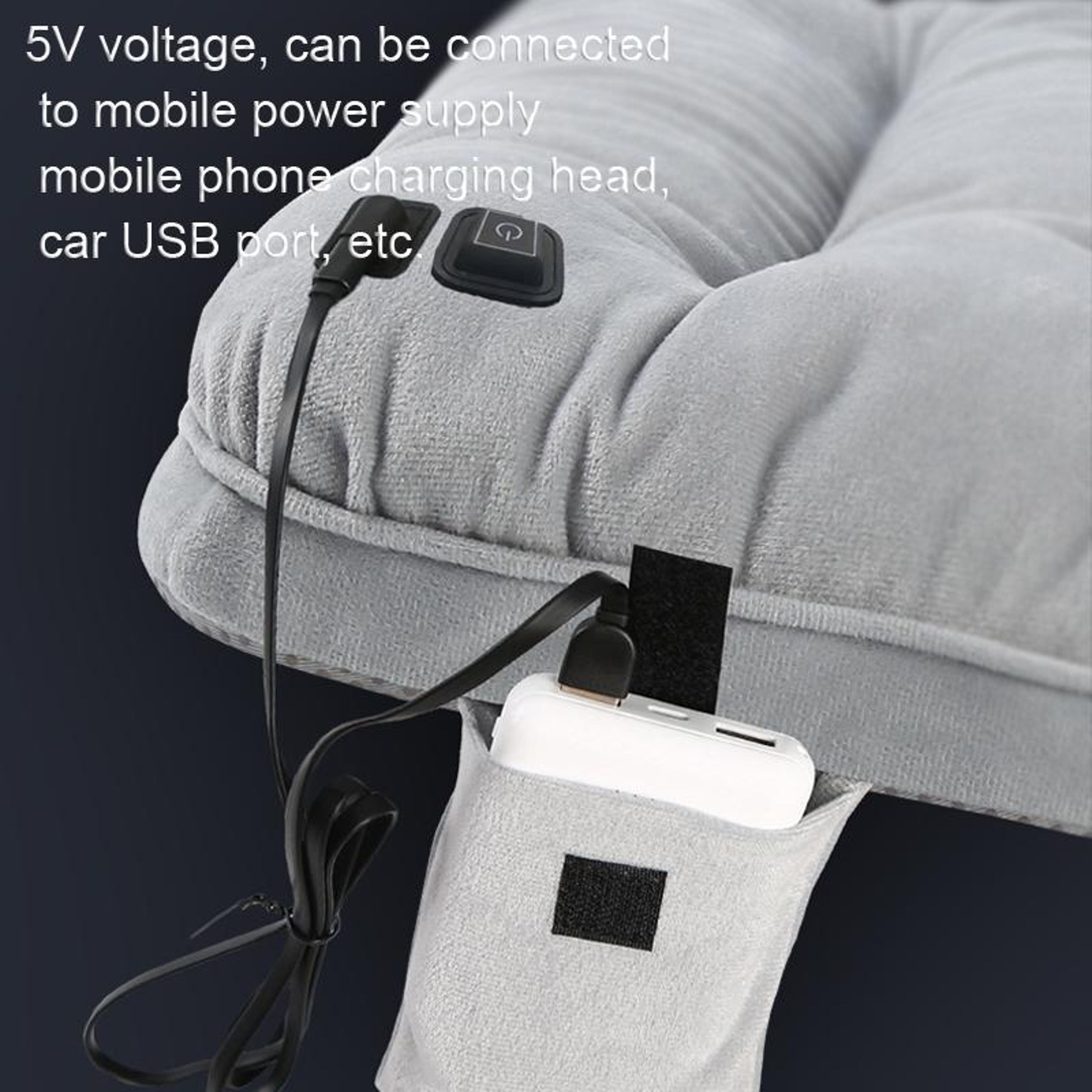 USB Heated Seat Cushion With Adjustable Heat Graphene Warm Office Chair Pad 4