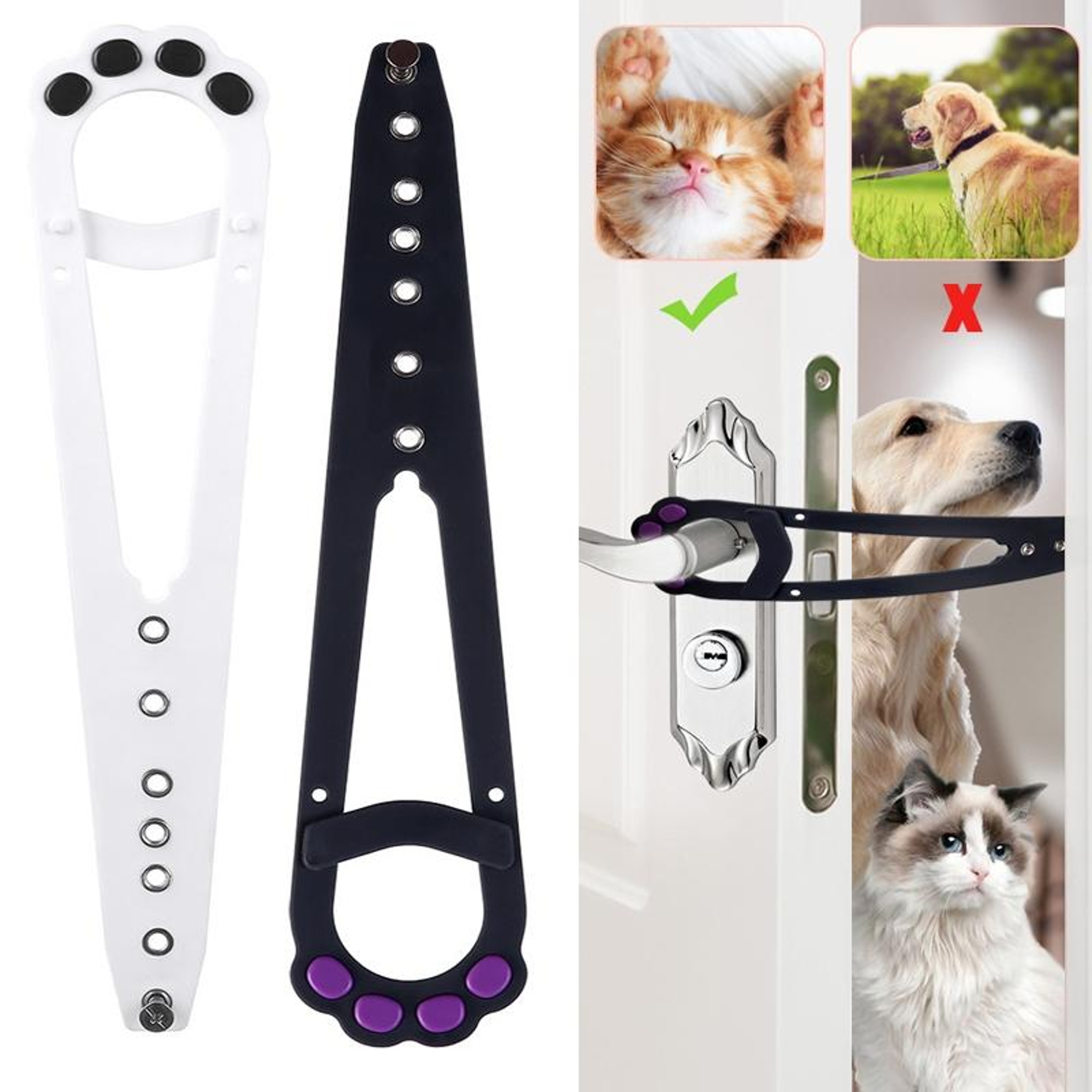 No Drill Pet Gate For Doorways Adjustable Cat Barrier Latch With Safe Dog Proof Design 4