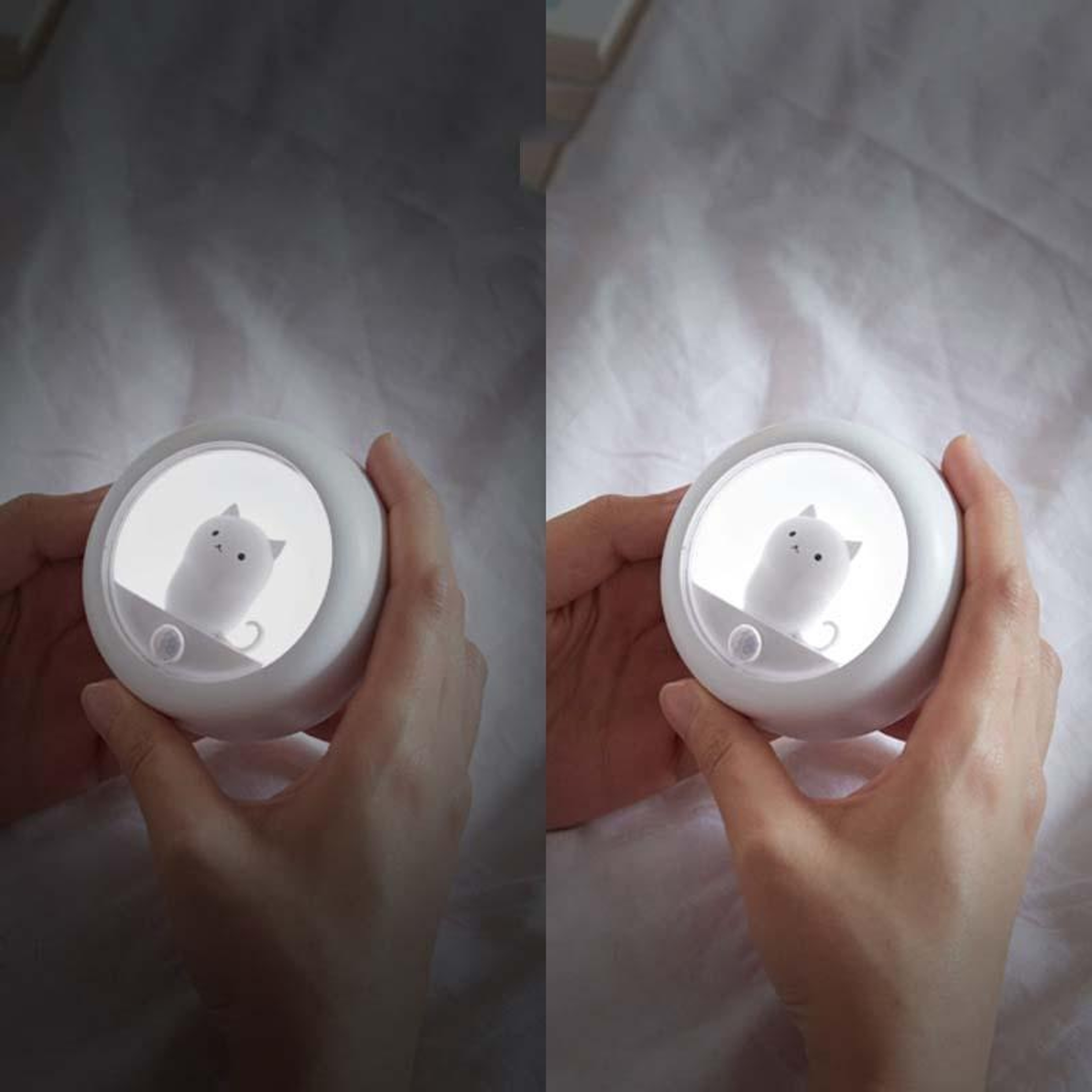 Motion Sensor Night Light USB Rechargeable Cute Pet Wall Lamp For Bedroom And Cabinet 6