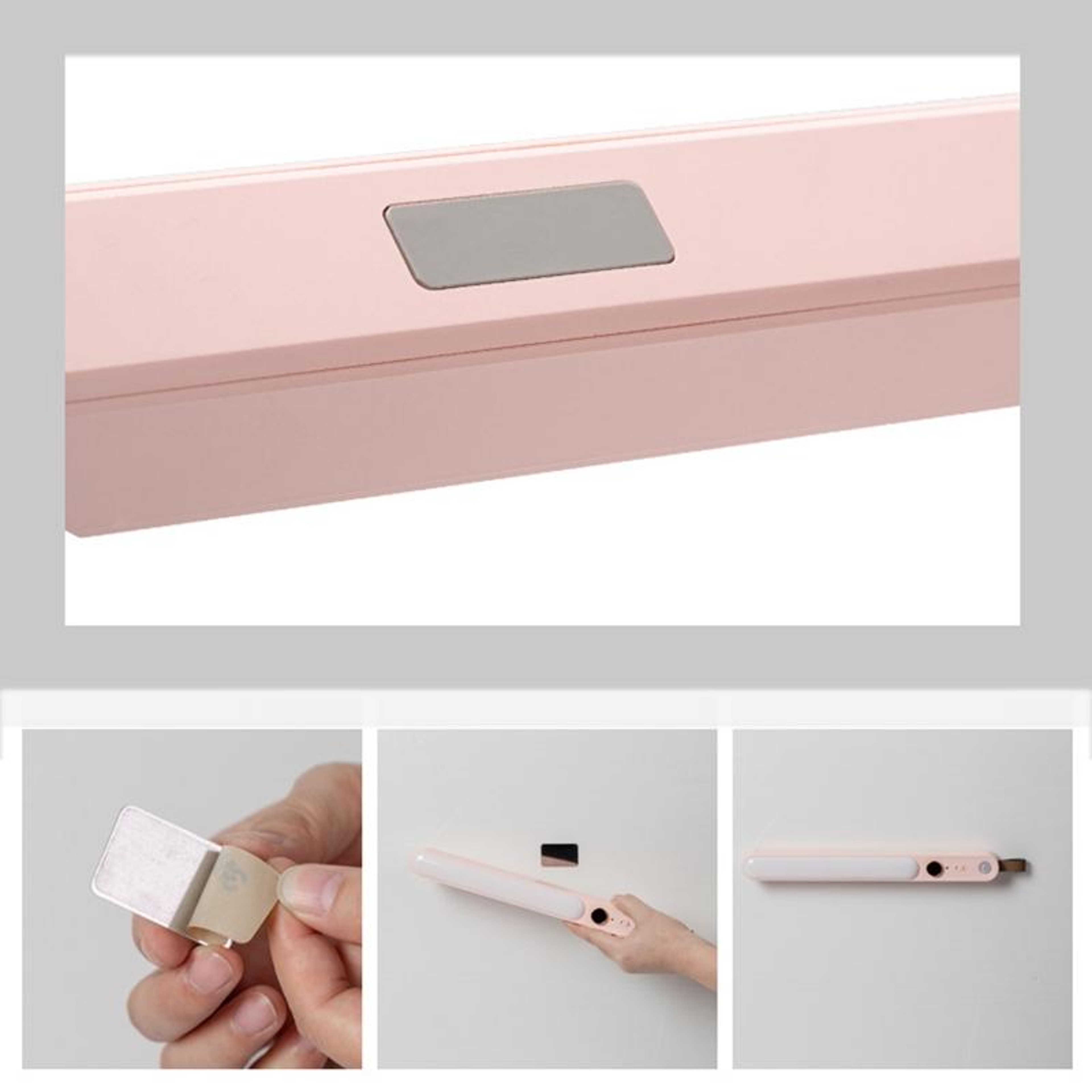 Smart Motion Sensor LED Night Light USB Rechargeable Closet  Hallway Light 3