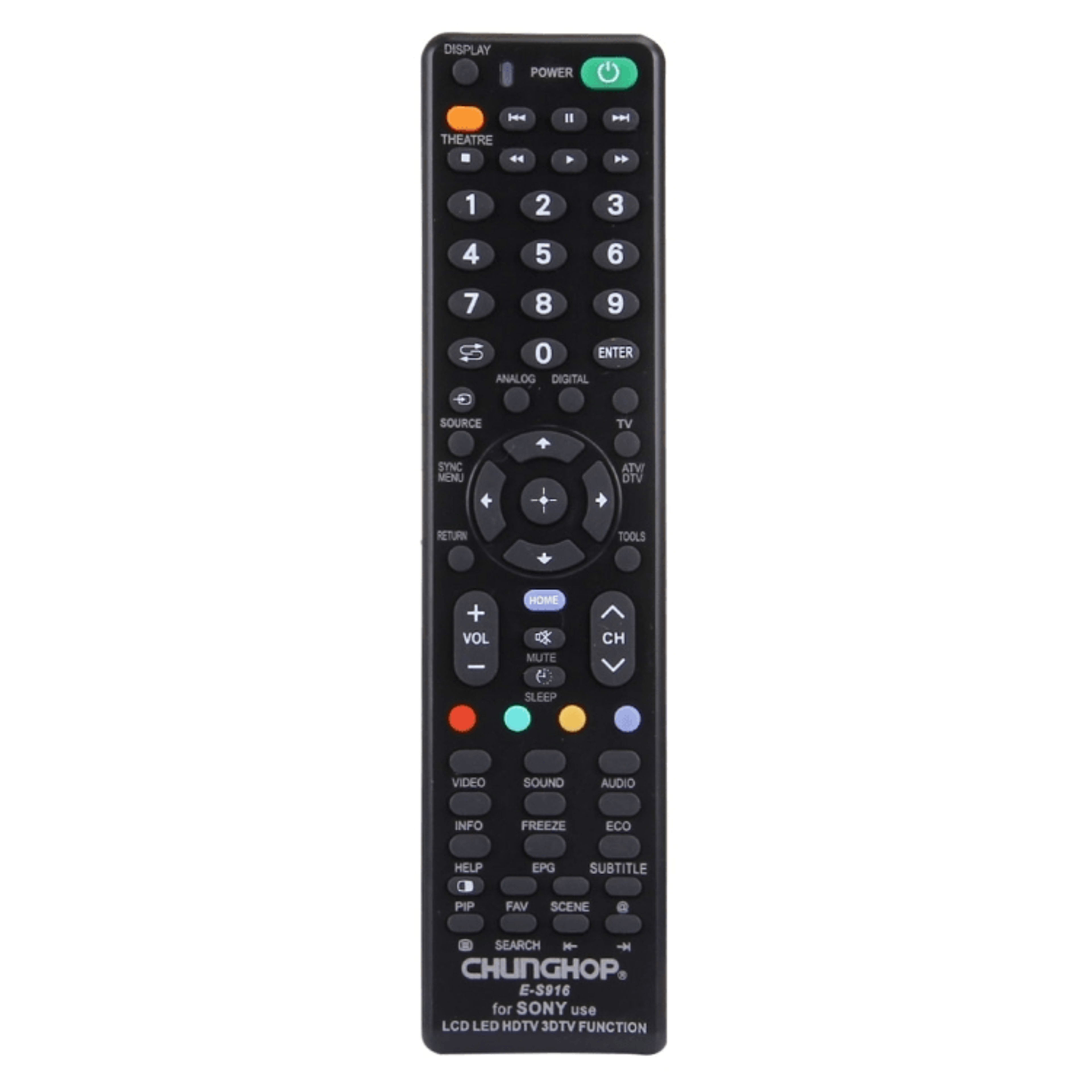 EH910 Universal Remote For Haier TVs No Setup Replacement Controller 15