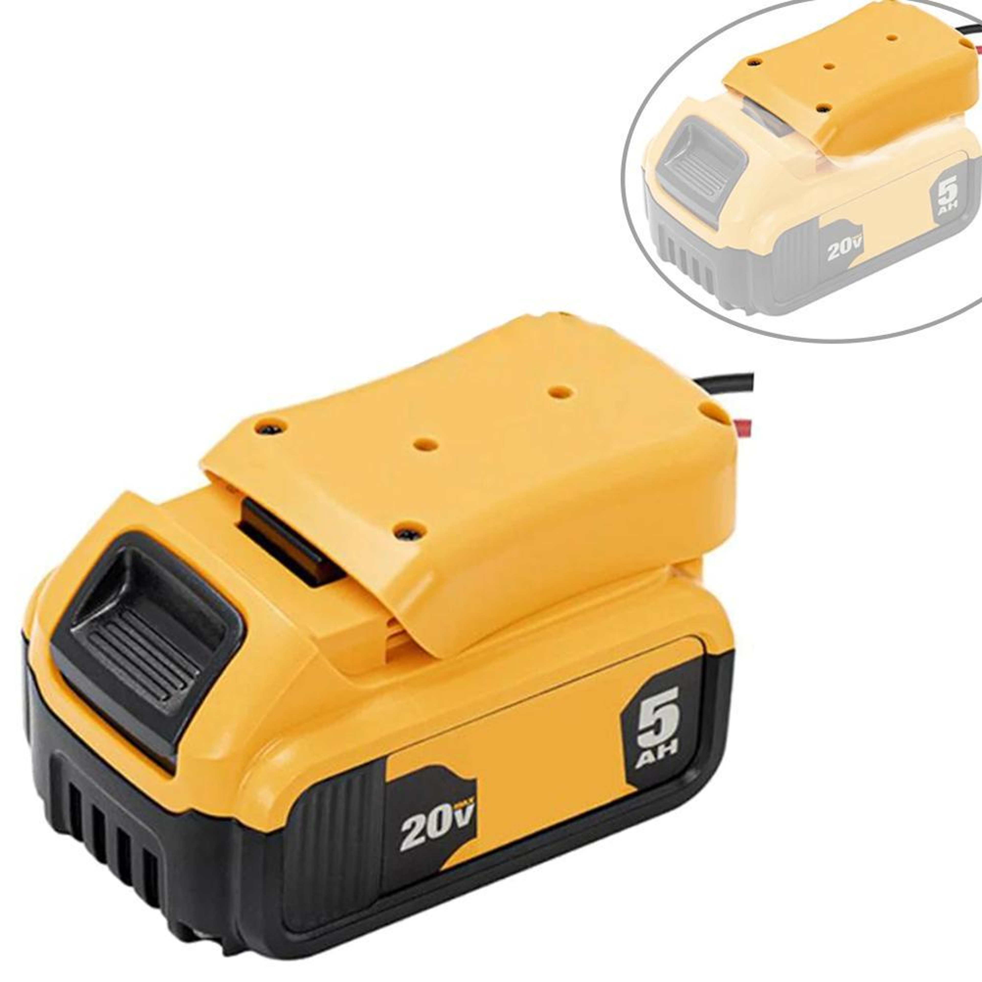 DeWalt Battery Adapter With UPS Harness Connector For  Power Conversion 6