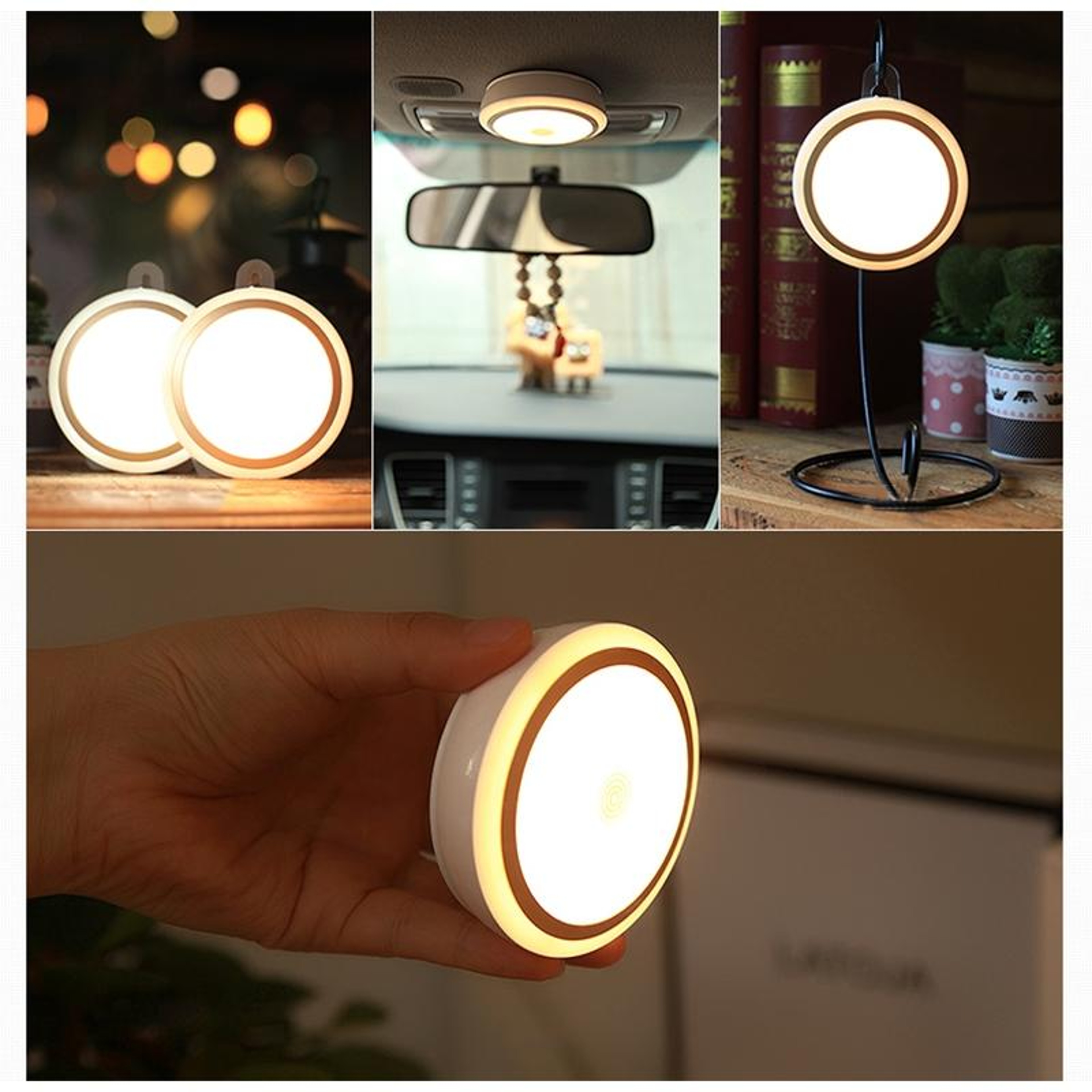 Rechargeable LED Night Light With Remote Control Warm White Cabinet Light 2