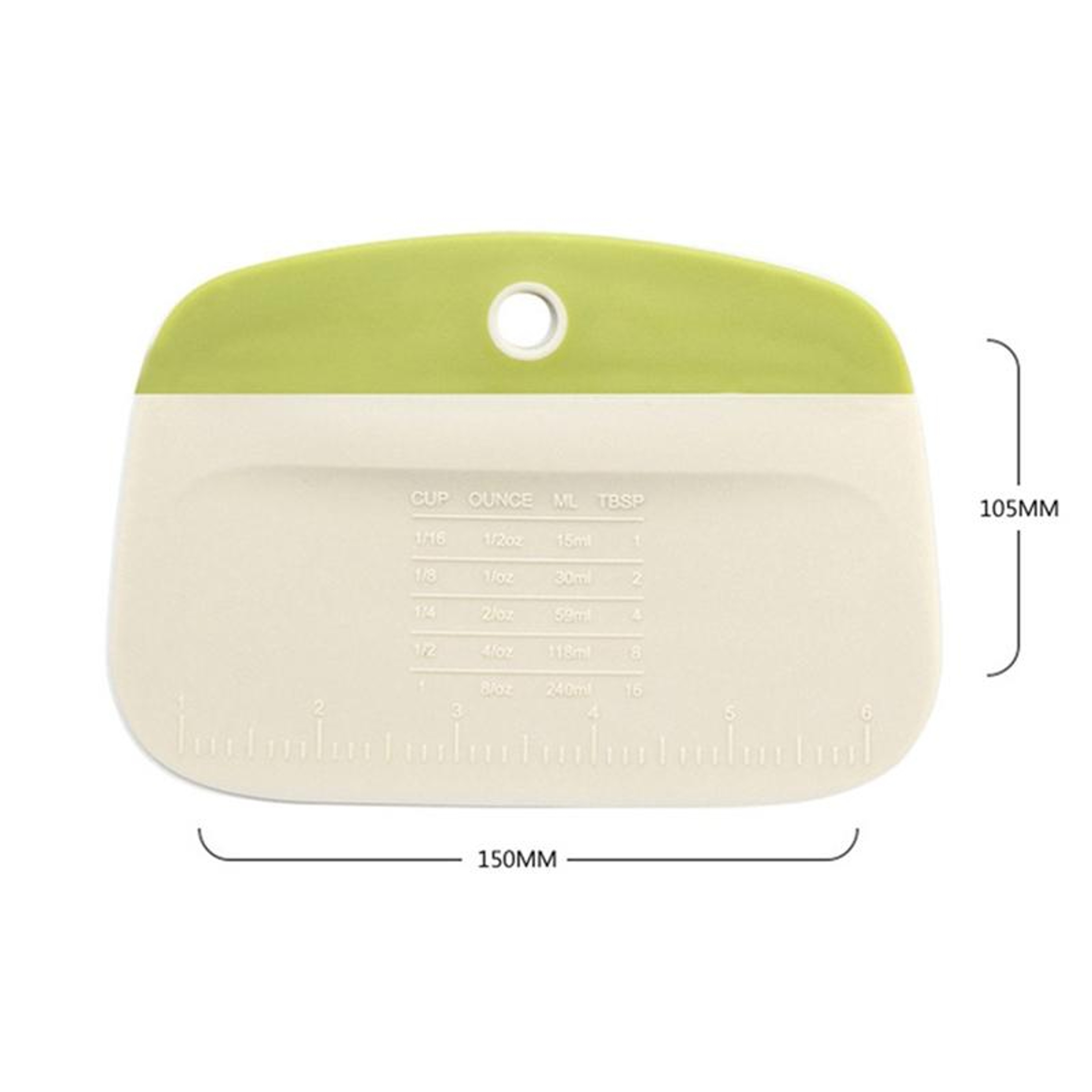 Yellow Plastic Dough Scraper Bench Scraper For Baking And Pasta Prep 5