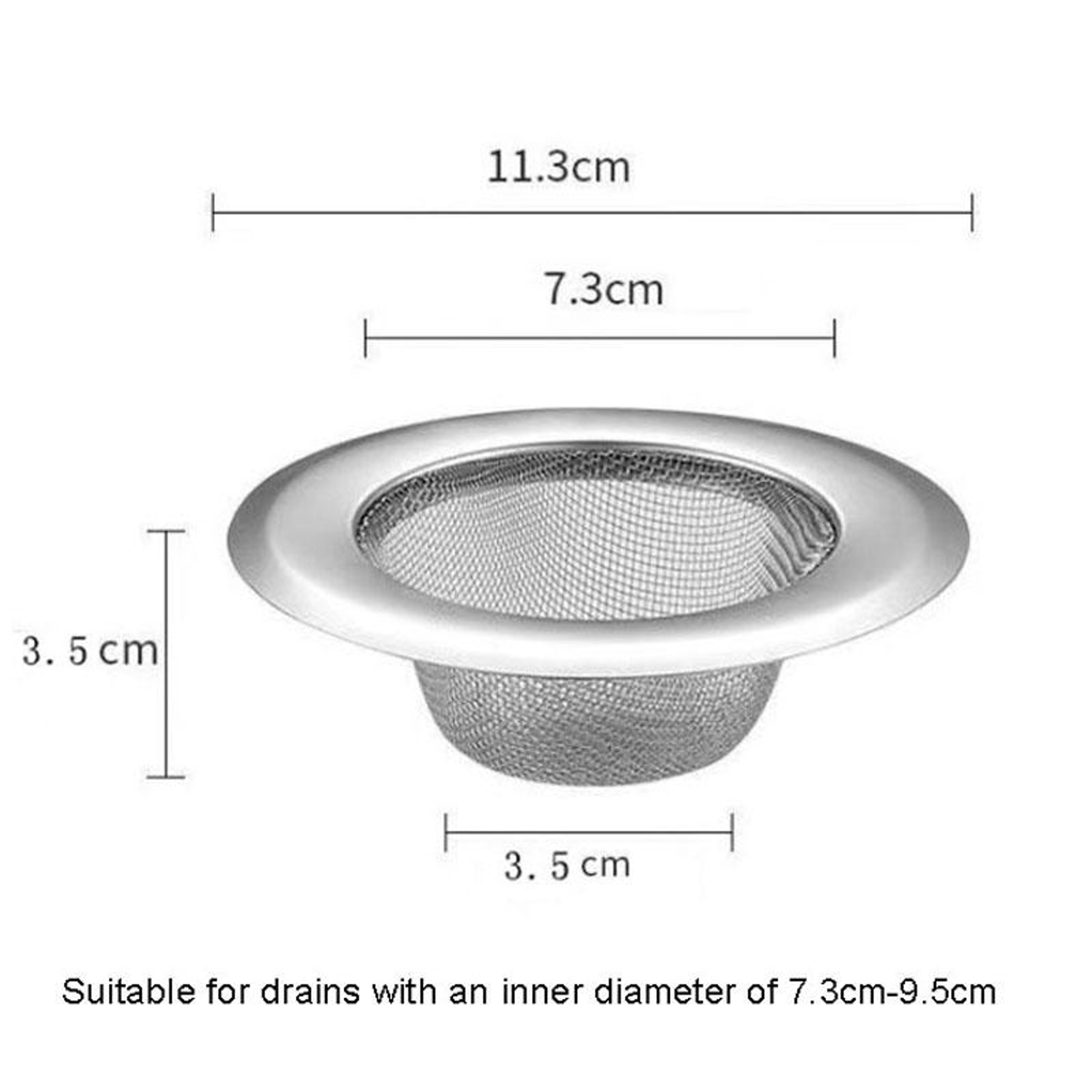 Premium Stainless Steel Kitchen Sink Strainer Filter Clog Stopper – view 3