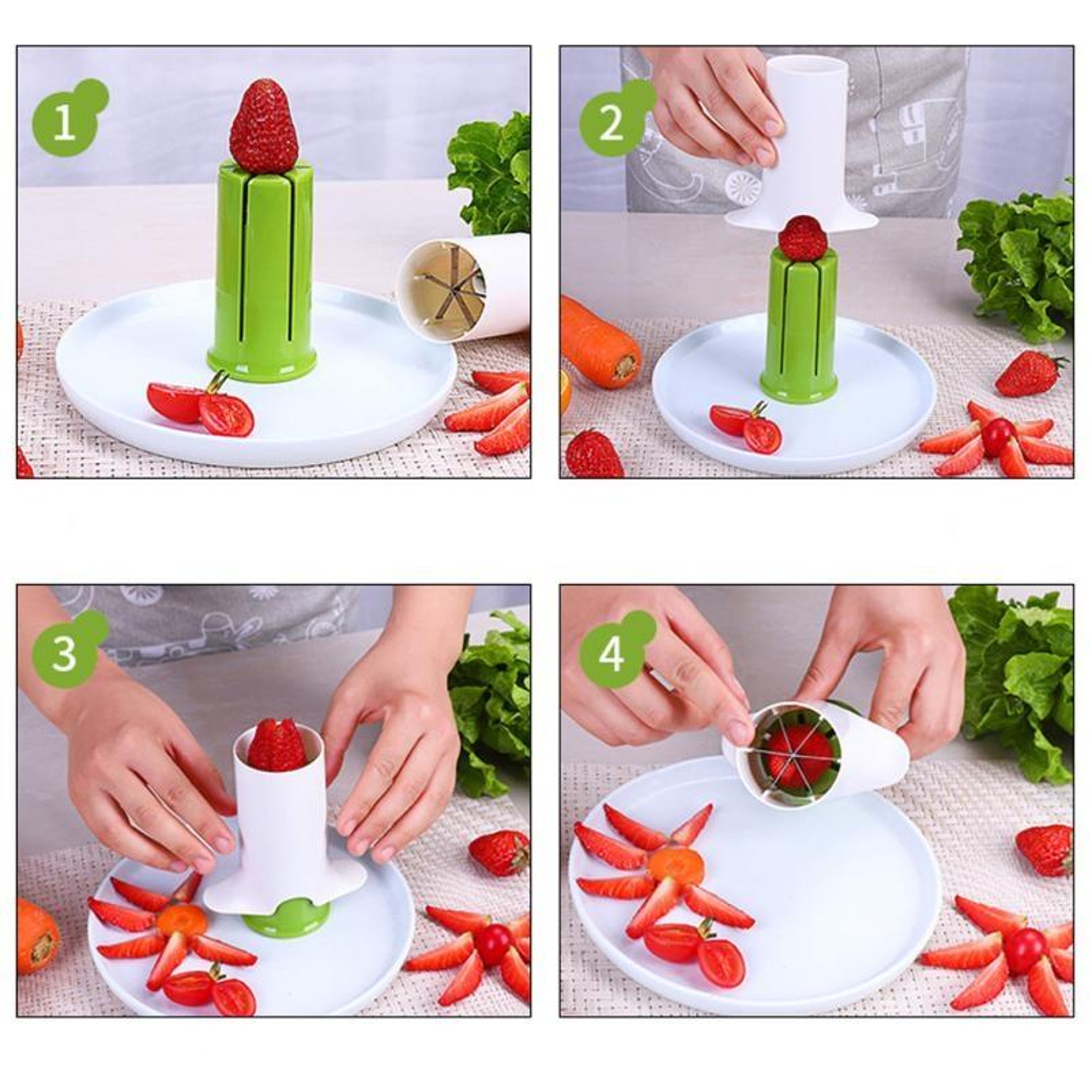 Multi-Blade Vegetable Slicer Cutter Tool for Cucumber and Carrot Prep – view 6