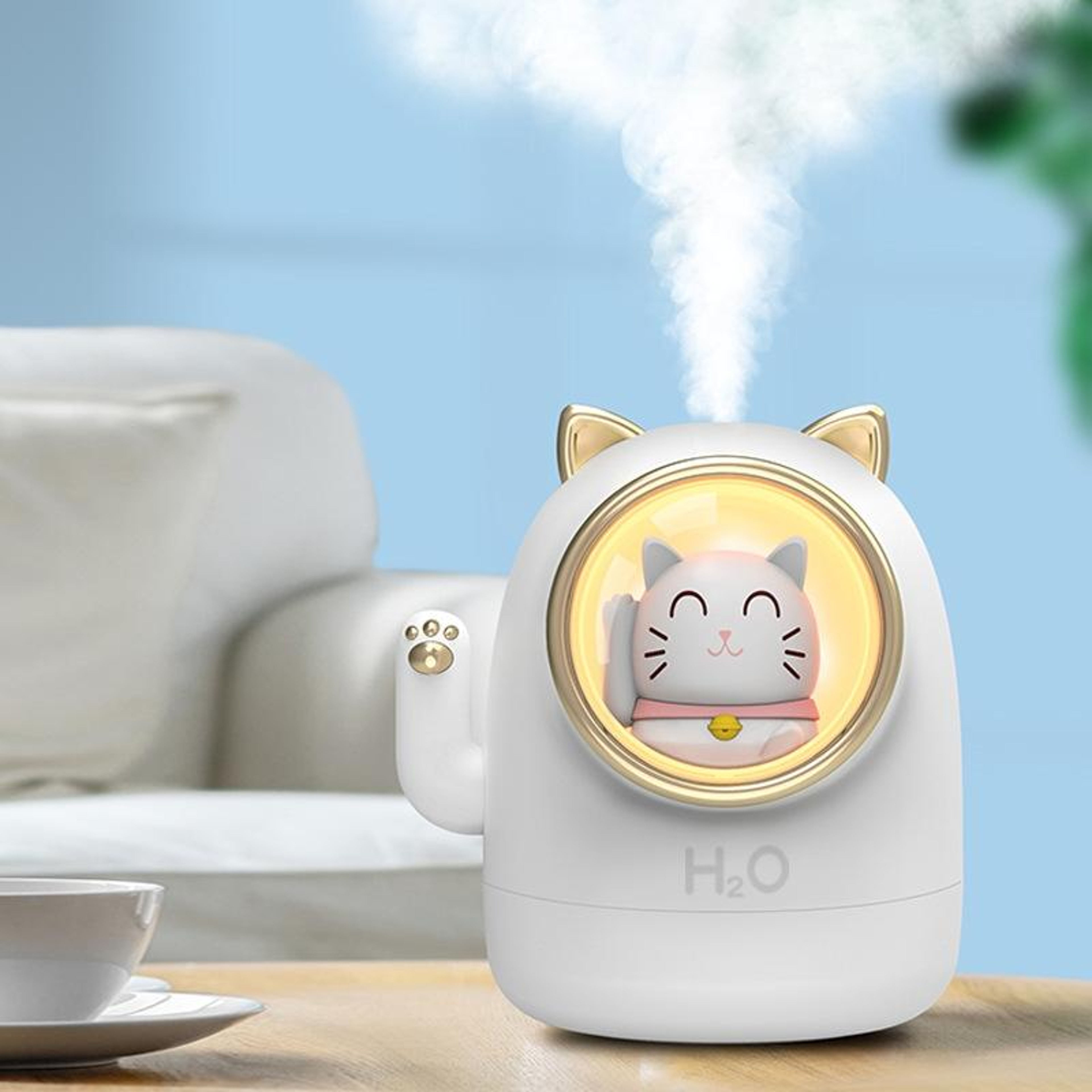 Portable Car Humidifier with Night Light USB Aroma Diffuser Air Purifier – view 43