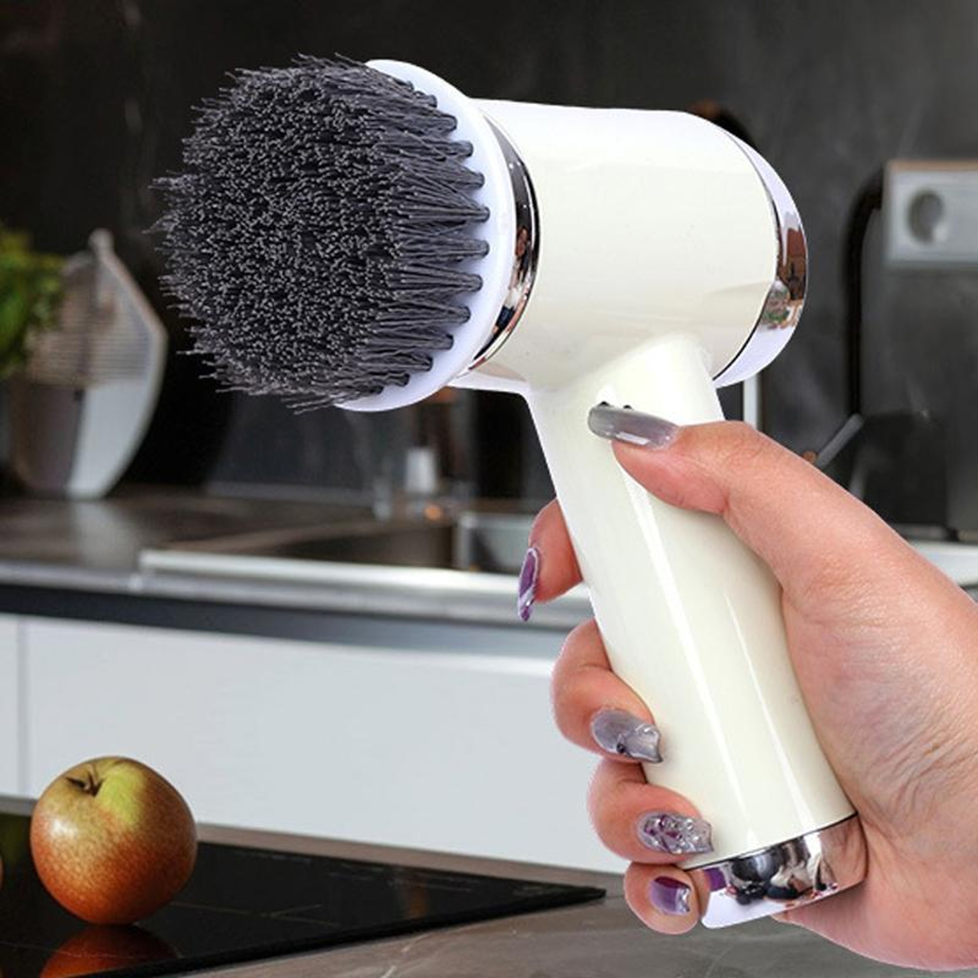 Multi Head Electric Kitchen Scrubber Cordless Spin Cleaning Brush Set – view 8