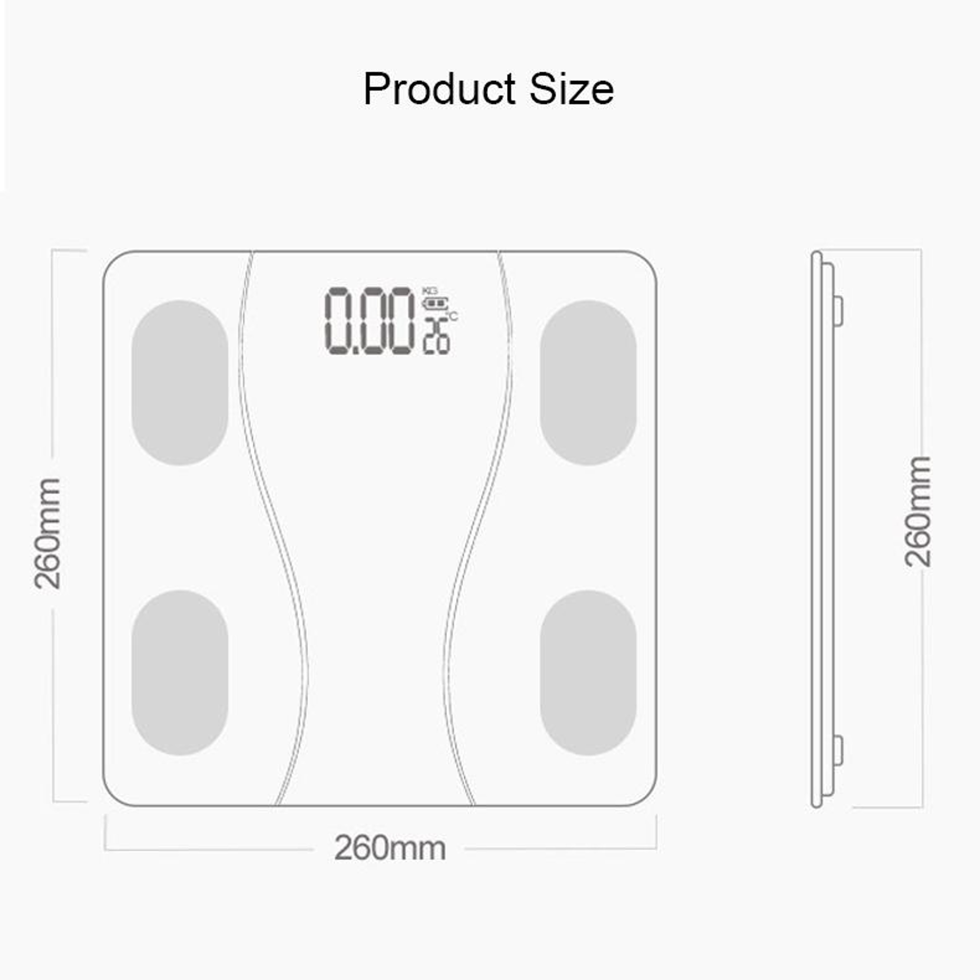 Smart Body Fat Scale Digital Weight Analyzer With LCD Display 4