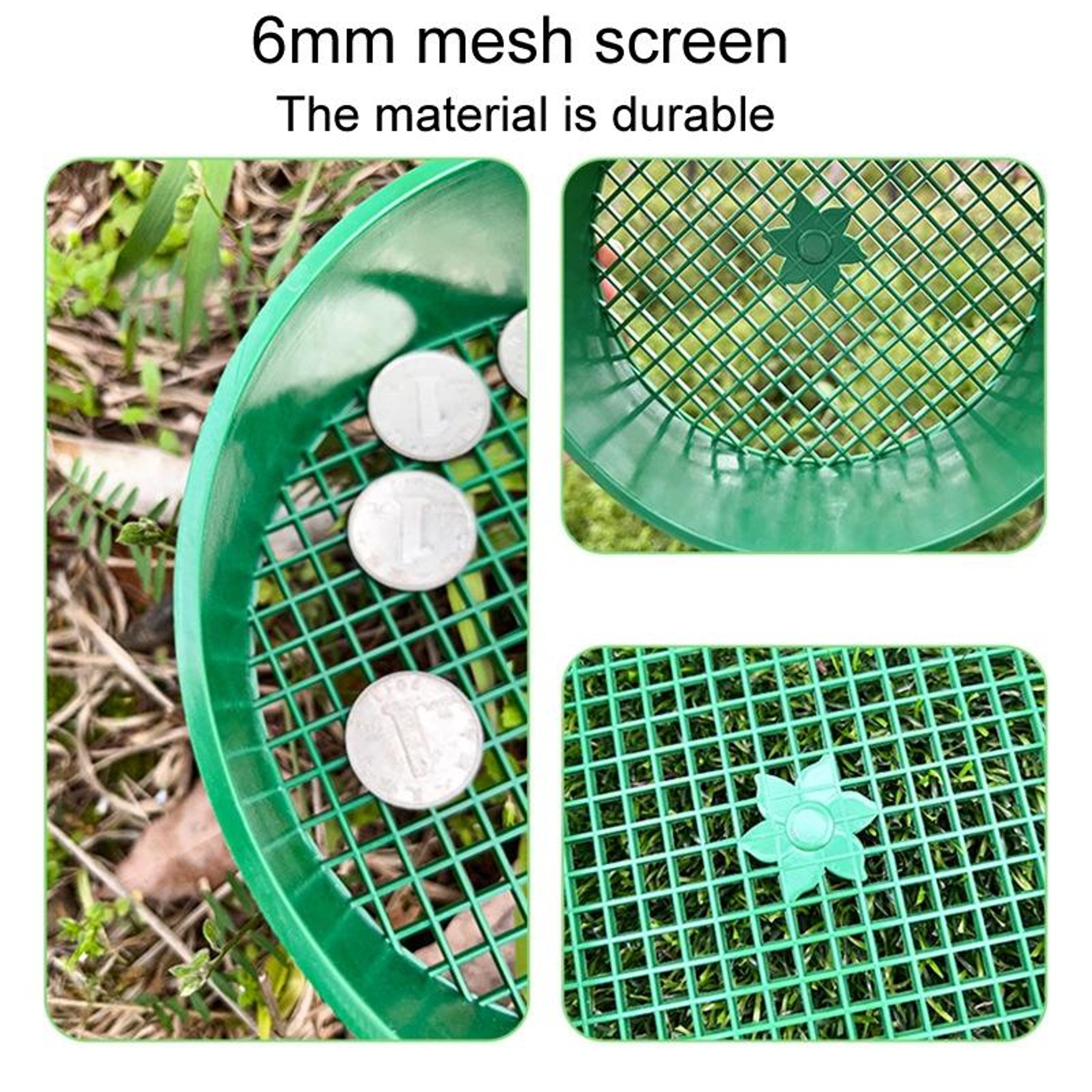 Garden Soil Sifter Screen Lightweight Gardening Sieve Tool For Fine Soil  Sand Filtering 3
