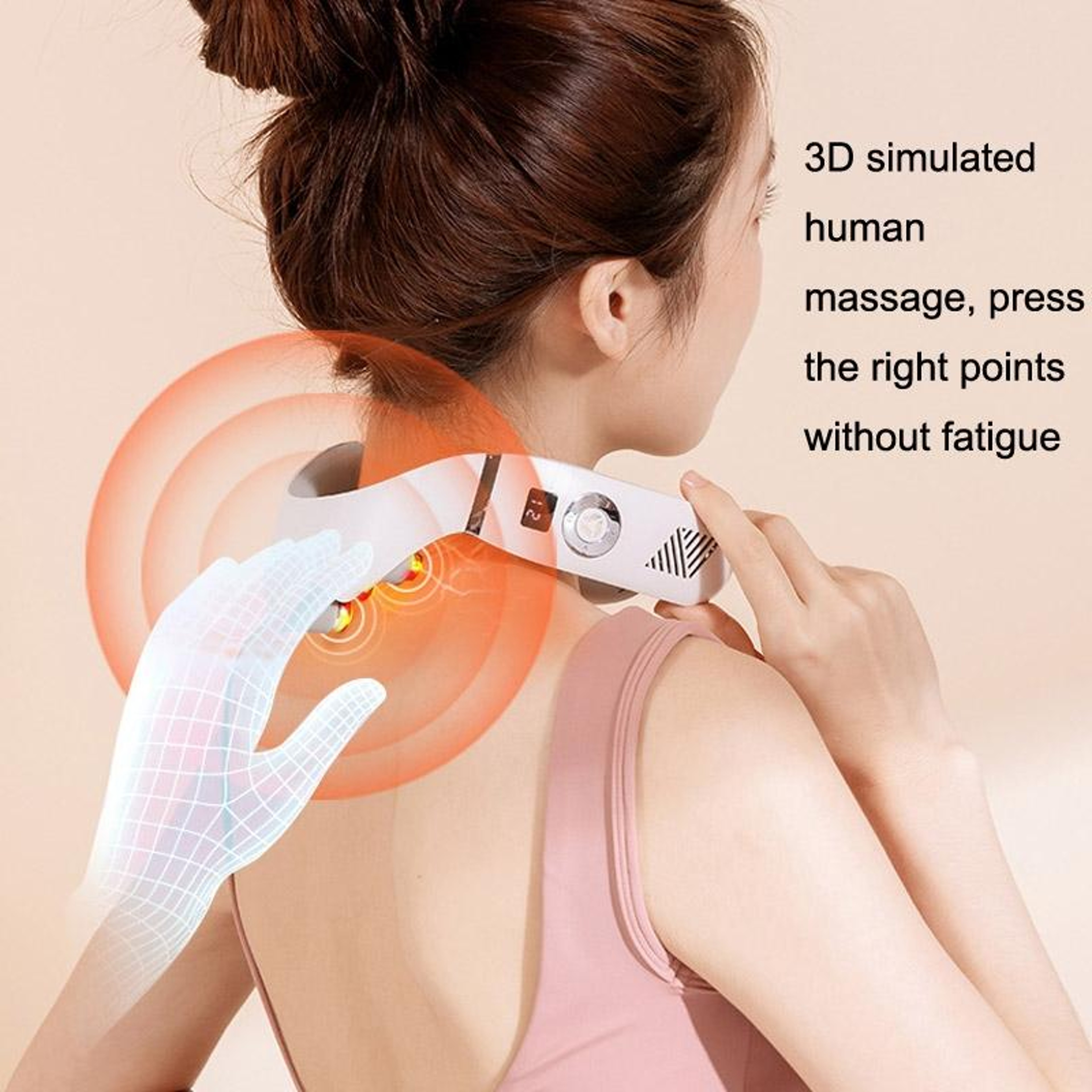 Smart EMS Neck Massager With Heat  Cooling Wireless Pulse Muscle Relaxer 4