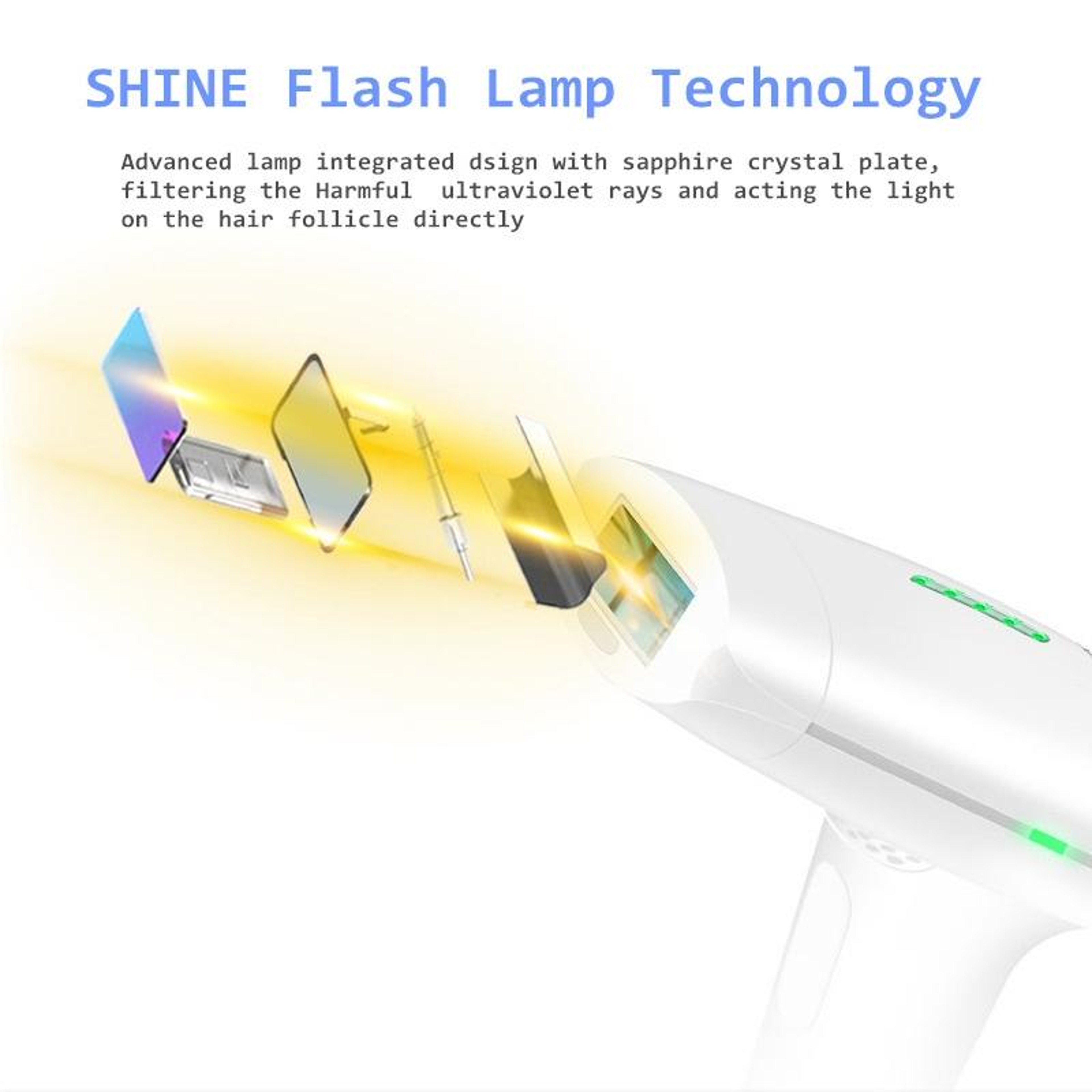 HighPrecision IPL Laser Hair Removal Device For Men  Women 9