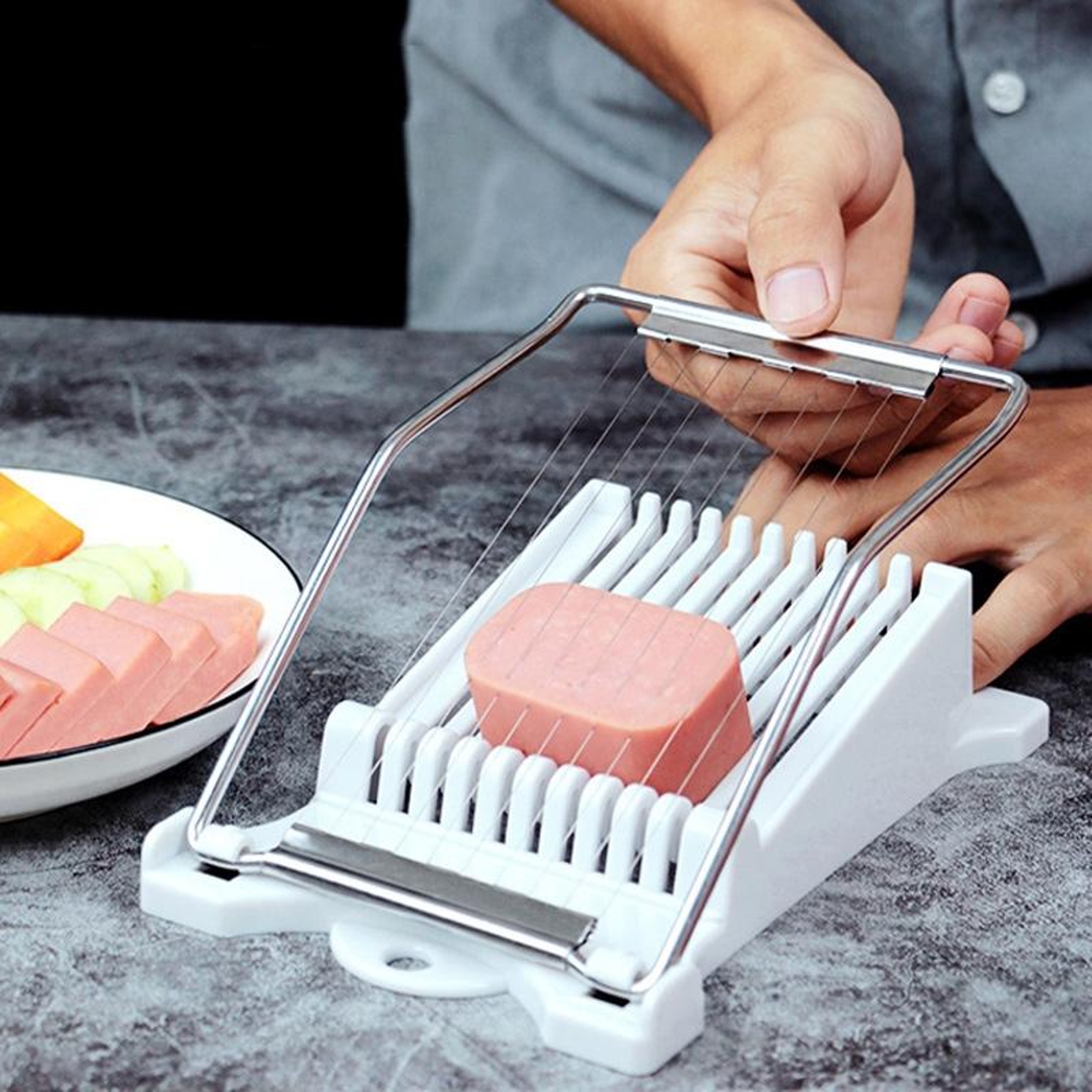 Multi Function Egg Slicer And Banana Slicer For Luncheon Meat And Soft Fruits 5