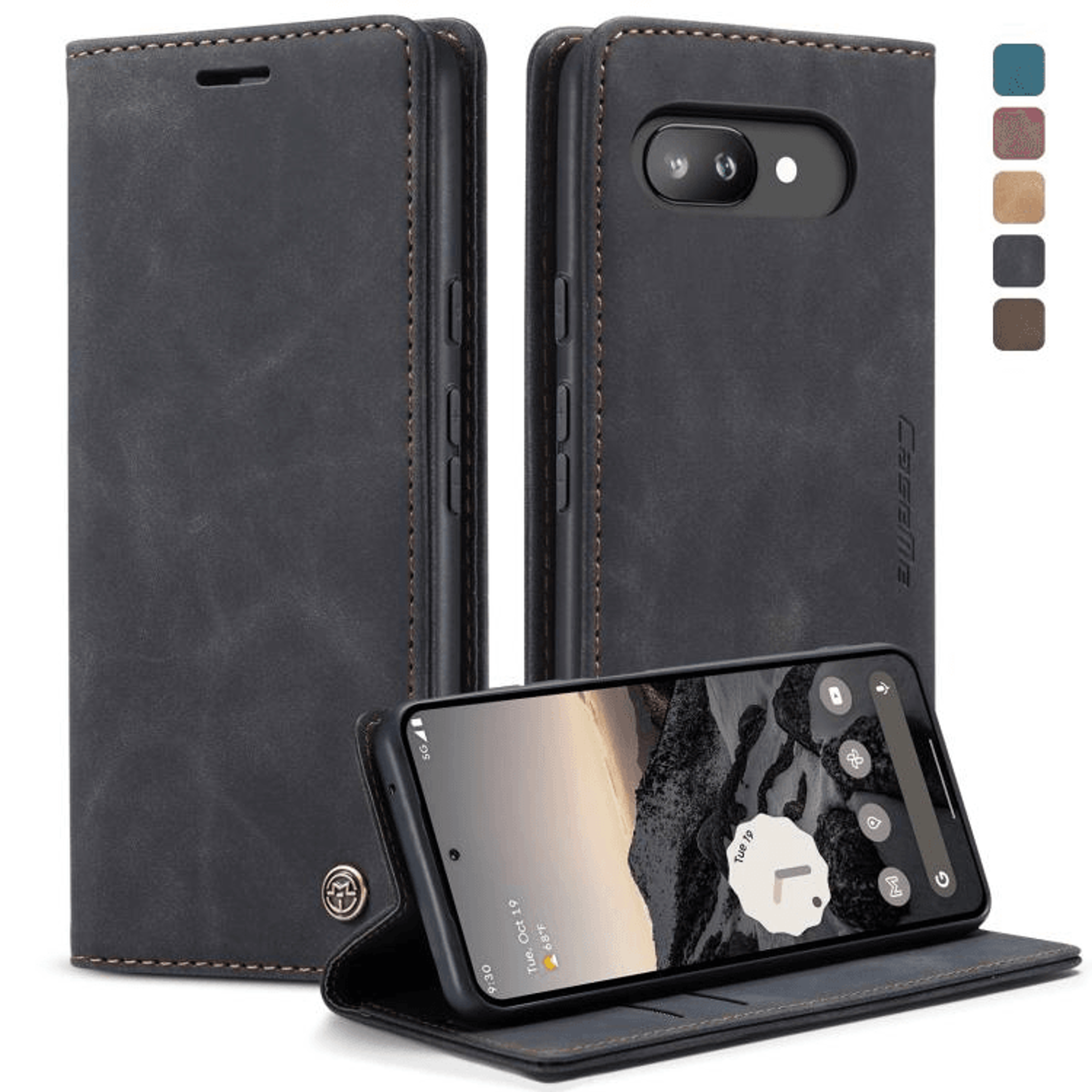 CaseMe Leather Wallet Phone Case Flip Cover With Card Holder And Kickstand 10