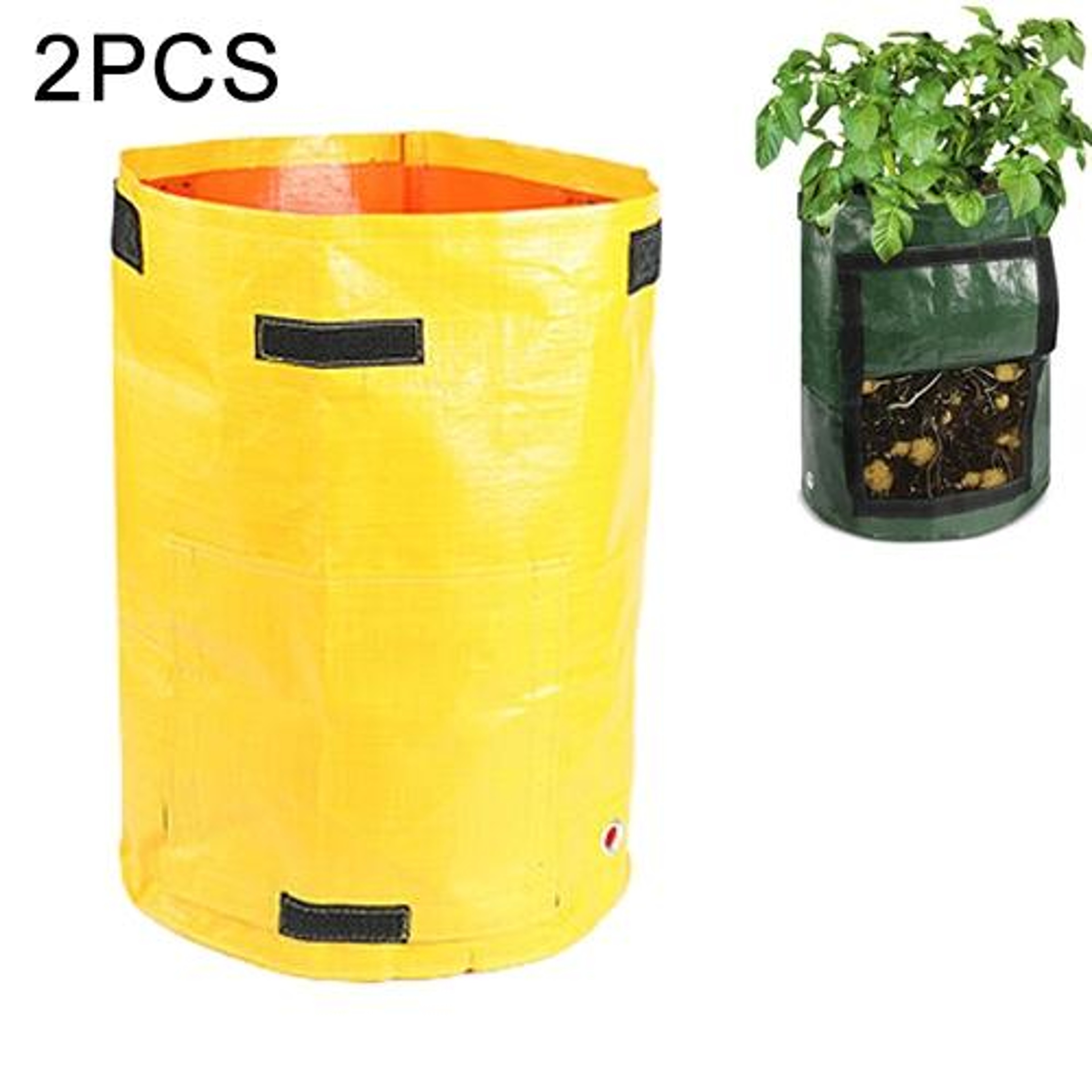 Heavy Duty potato grow bags with Harvest Window Reusable garden planting bags for Vegetables – view 24