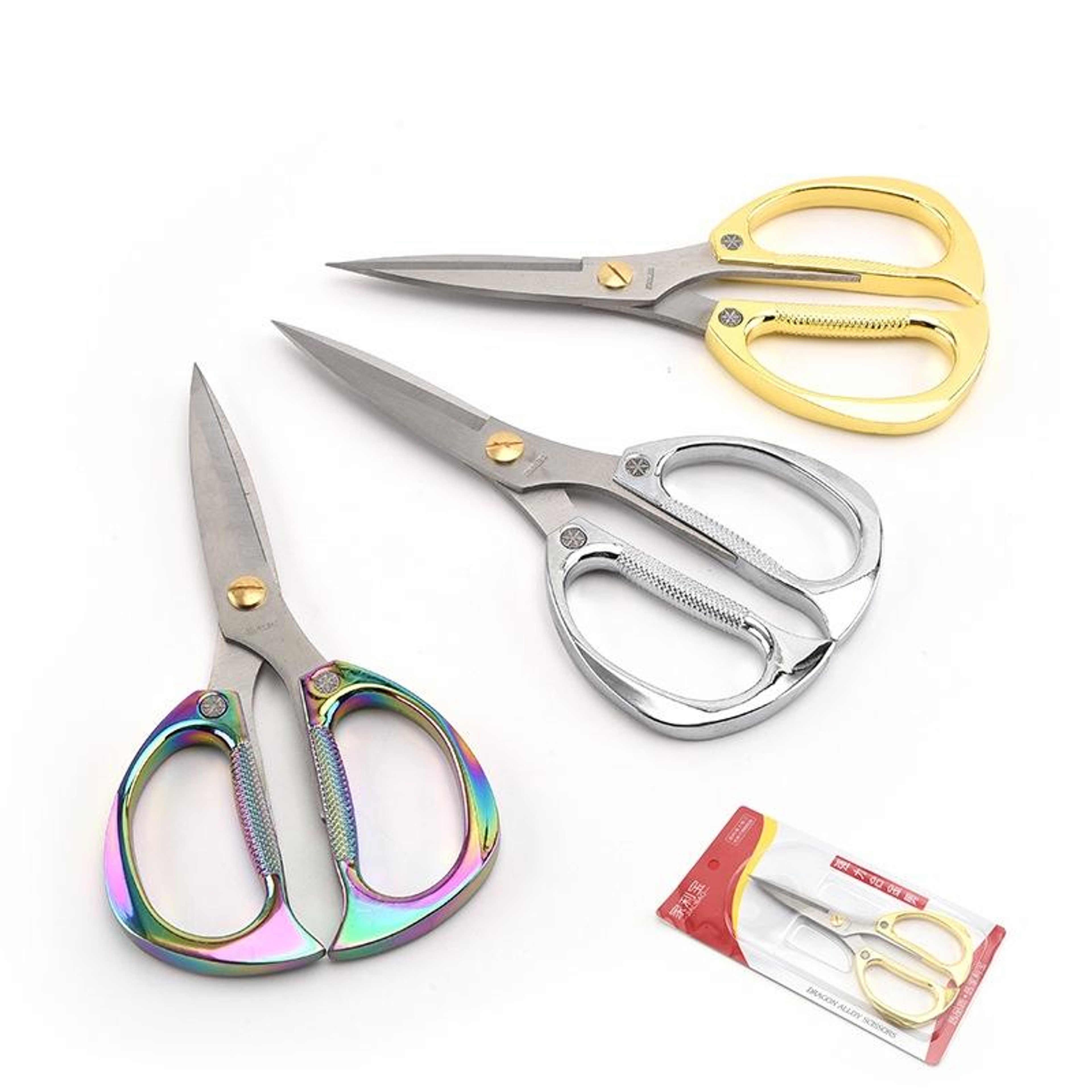 Heavy Duty Stainless Steel Scissors Multifunctional Diamond Blade Kitchen  Household Cutter 5