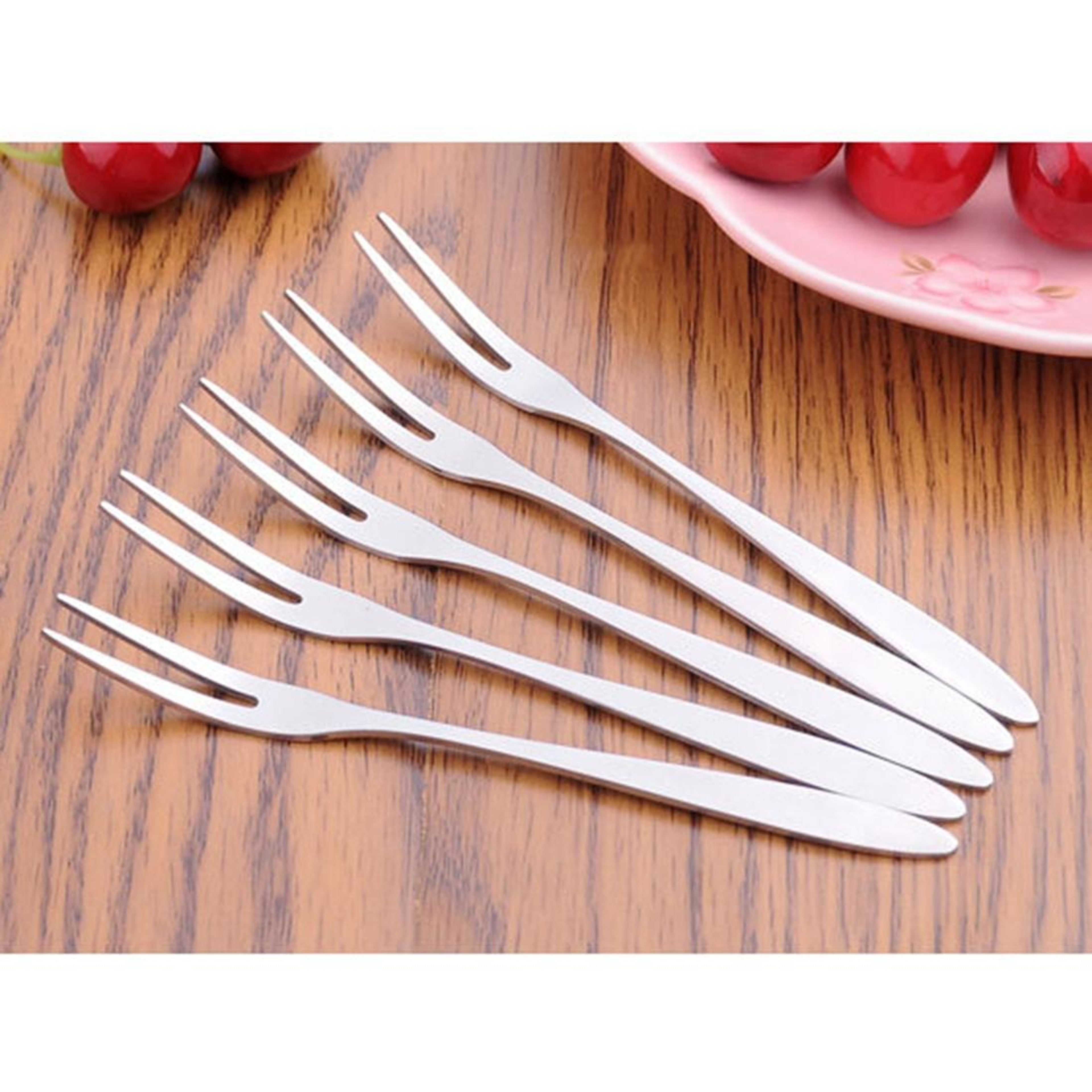 Stainless Steel Fruit Fork Set Reusable Mini Dessert Picks For Snacks  Appetizers 2
