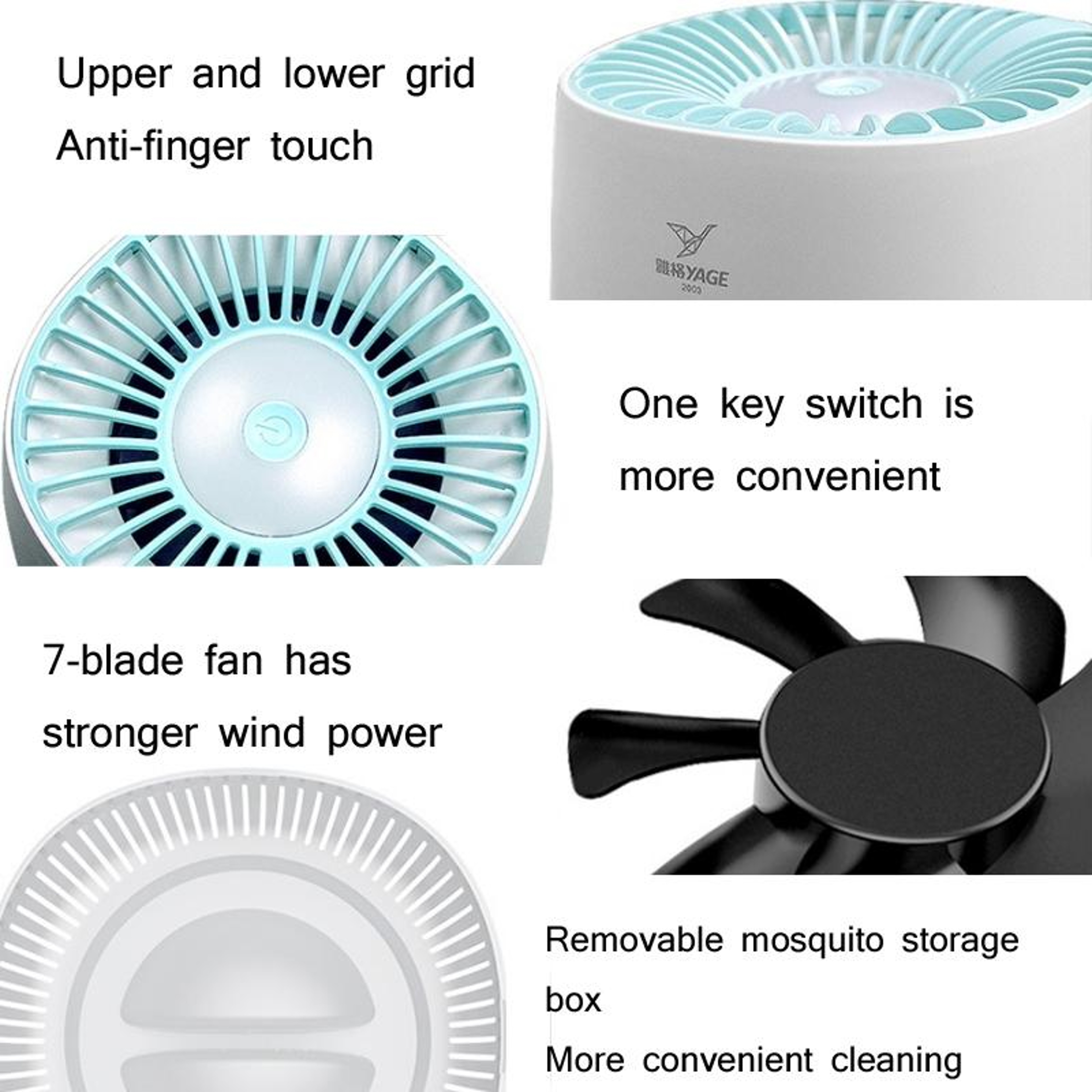 Silent USB Mosquito Killer Lamp Indoor Fly Trap For Safe Family Use 2