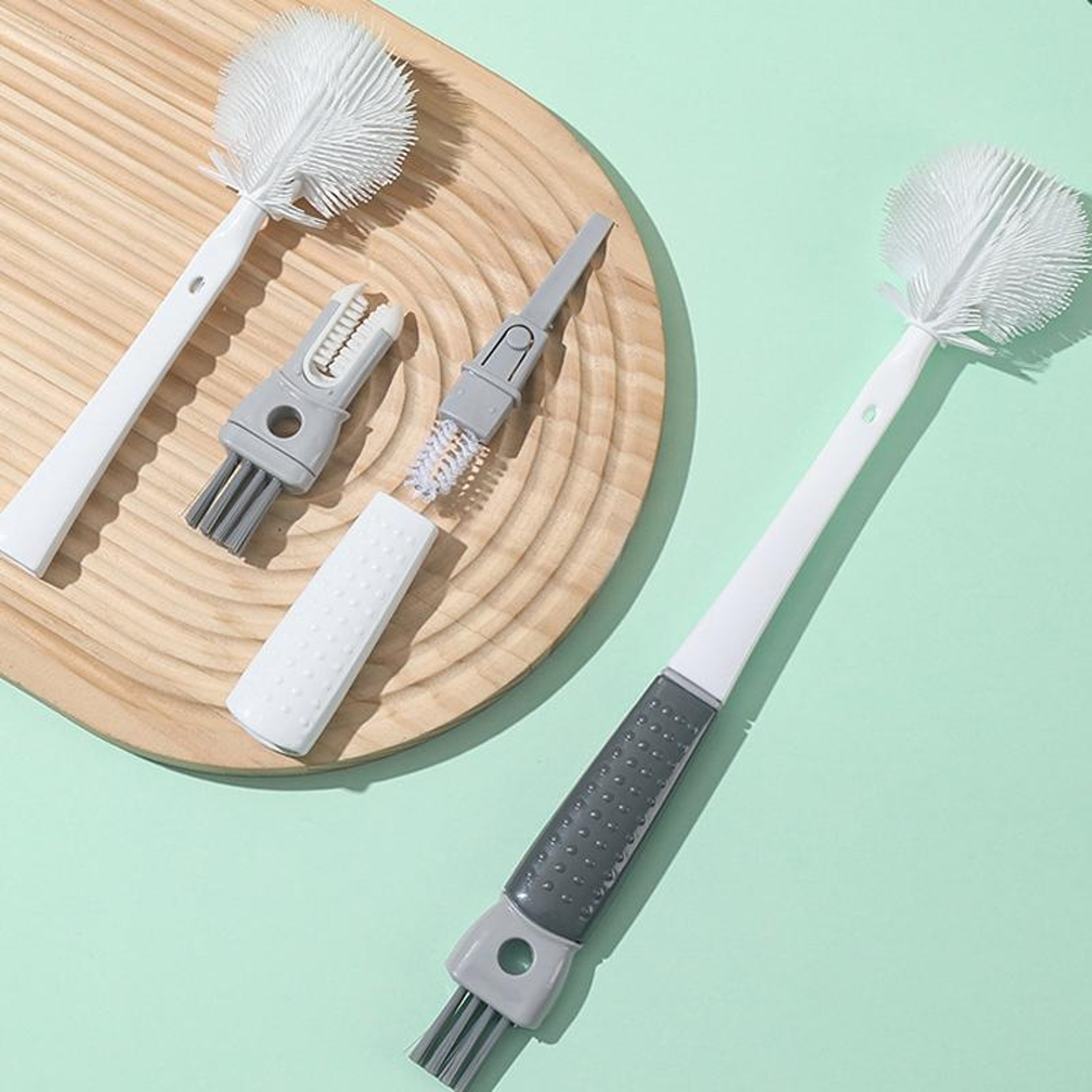 5in1 Multifunction Bottle Brush Cleaner With Long Handle For Cups Bottles  Kitchen Use 3