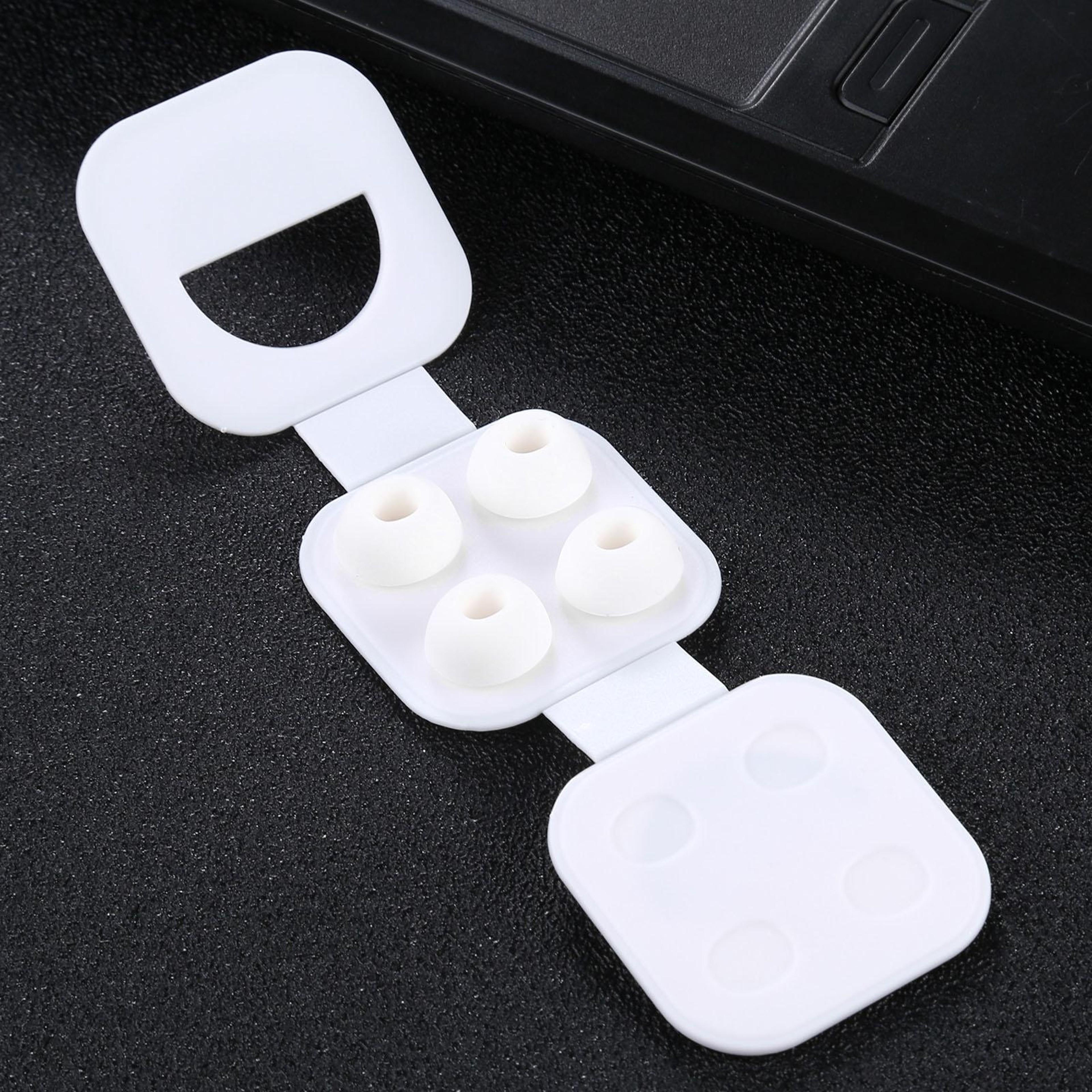 Soft Silicone AirPods Ear Tips With Mesh Net Noise Isolation Ear Caps 3