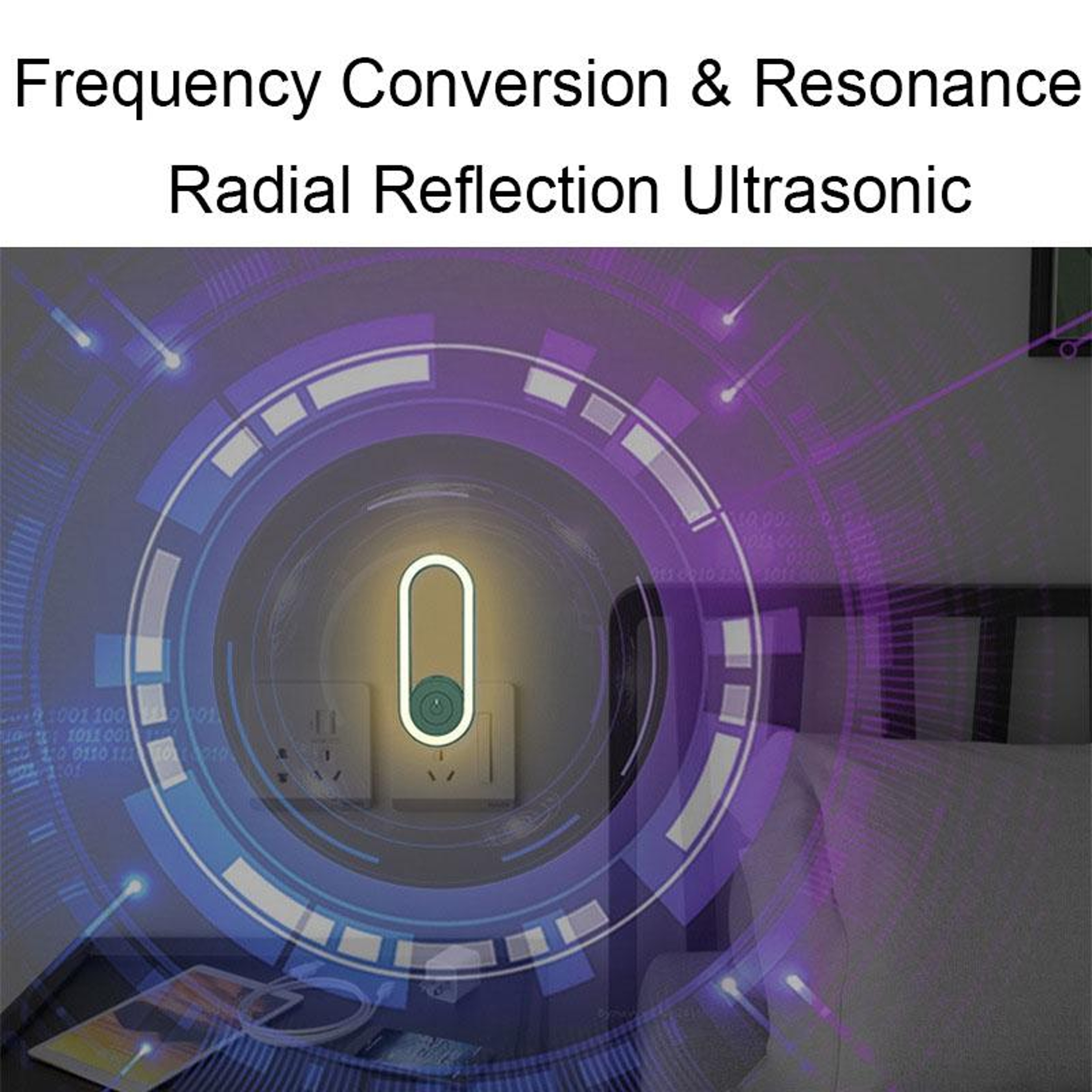 Ultrasonic Mosquito Repellent Night Light Indoor Electronic Pest Control Device 2